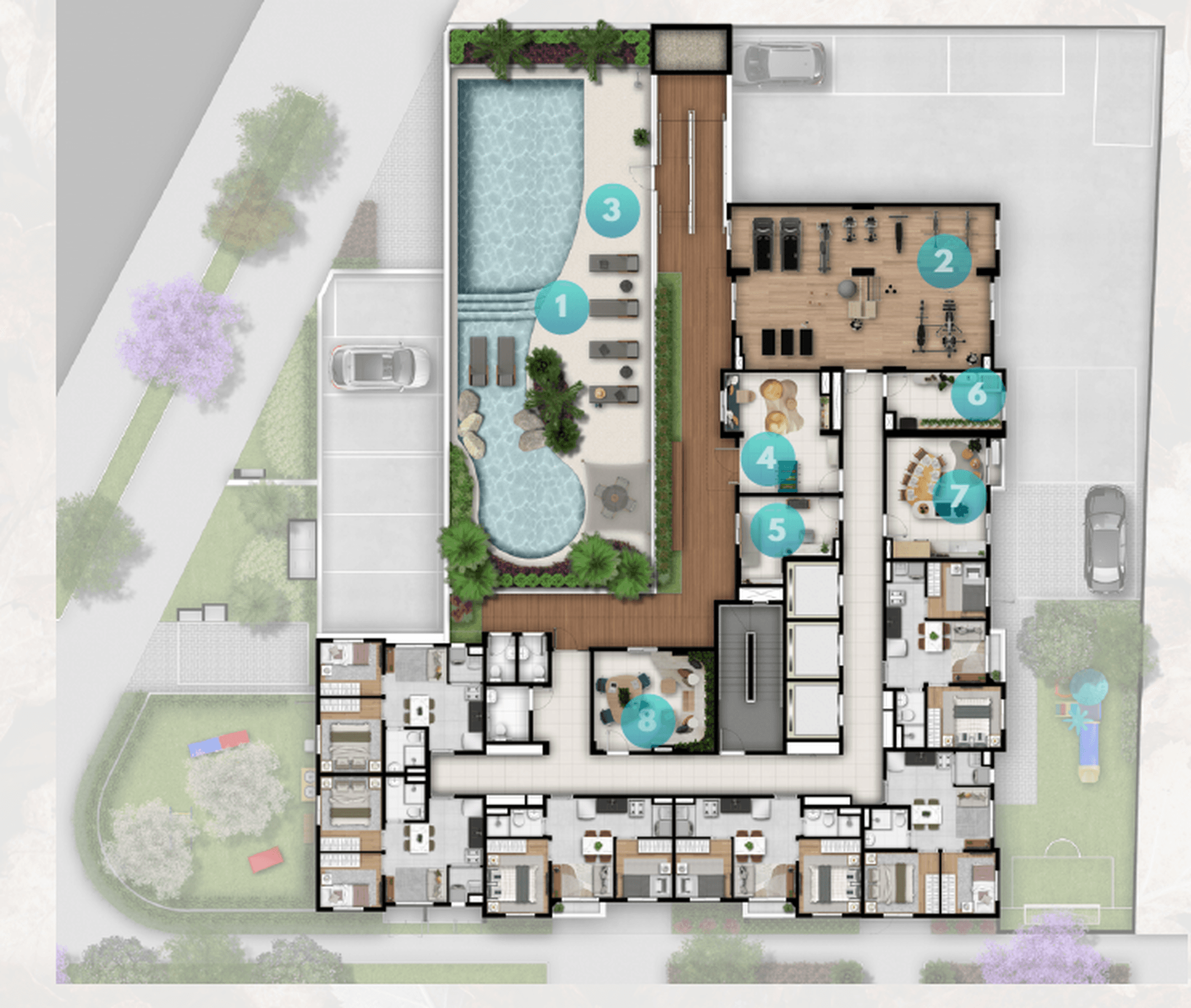 Planta 1 — Smart Metrô Patriarca - Residencial