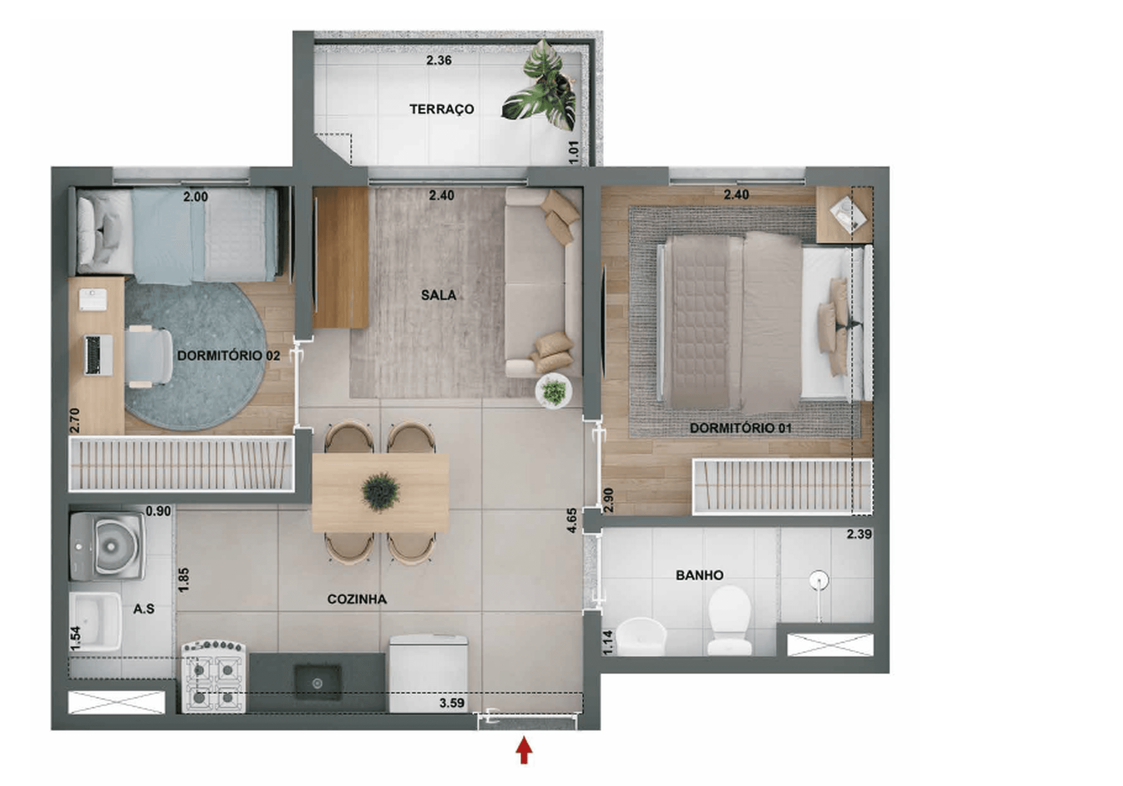 Planta 4 — Alto Chácara Santo Antônio