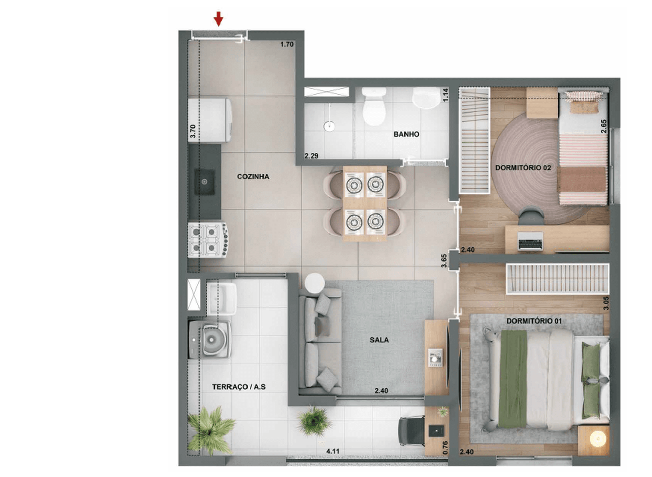 Planta 6 — Alto Chácara Santo Antônio