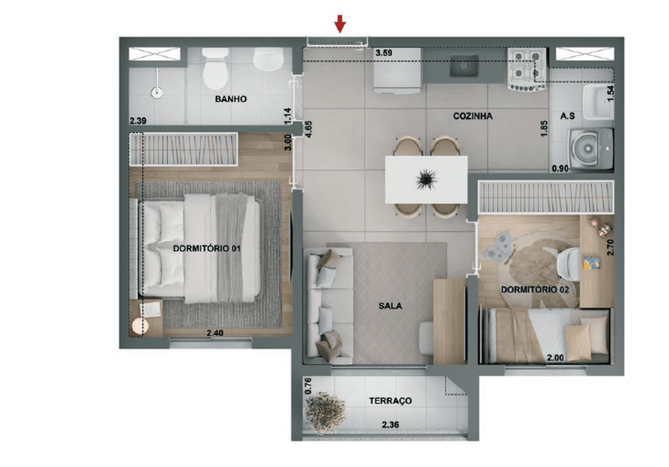Planta 4 — Barra Funda 930