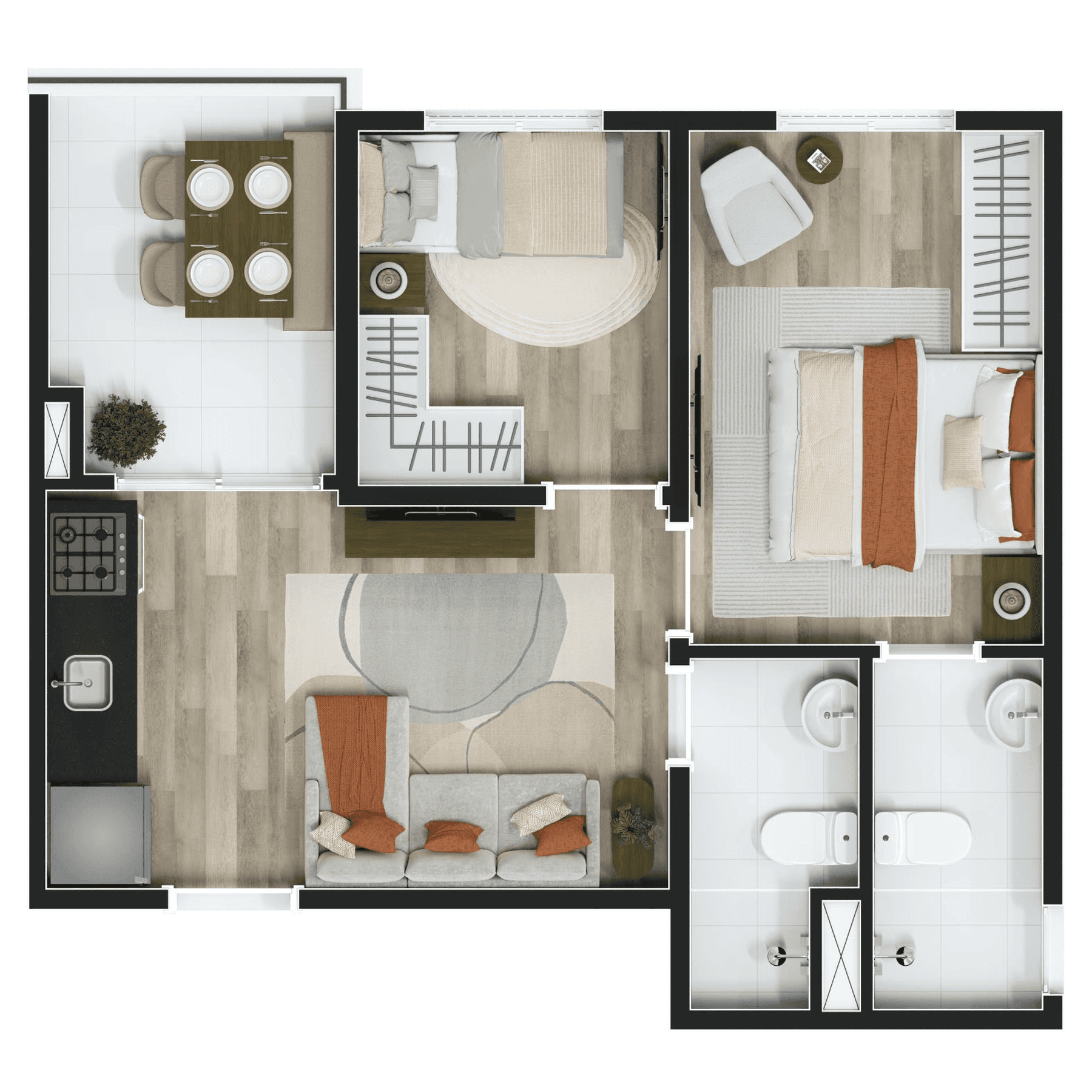 Planta 6 — Vinx Jurubatuba Home Resort - Fase 2