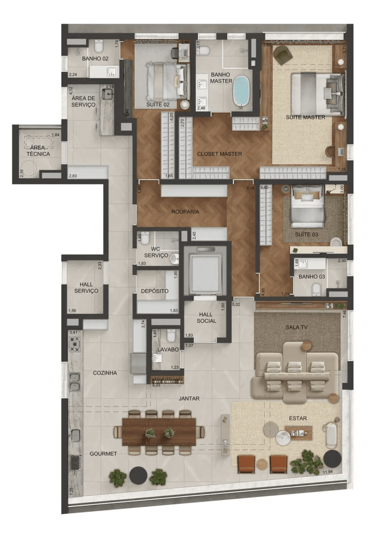 Planta 3 — Lindenberg Vista Alto de Pinheiros