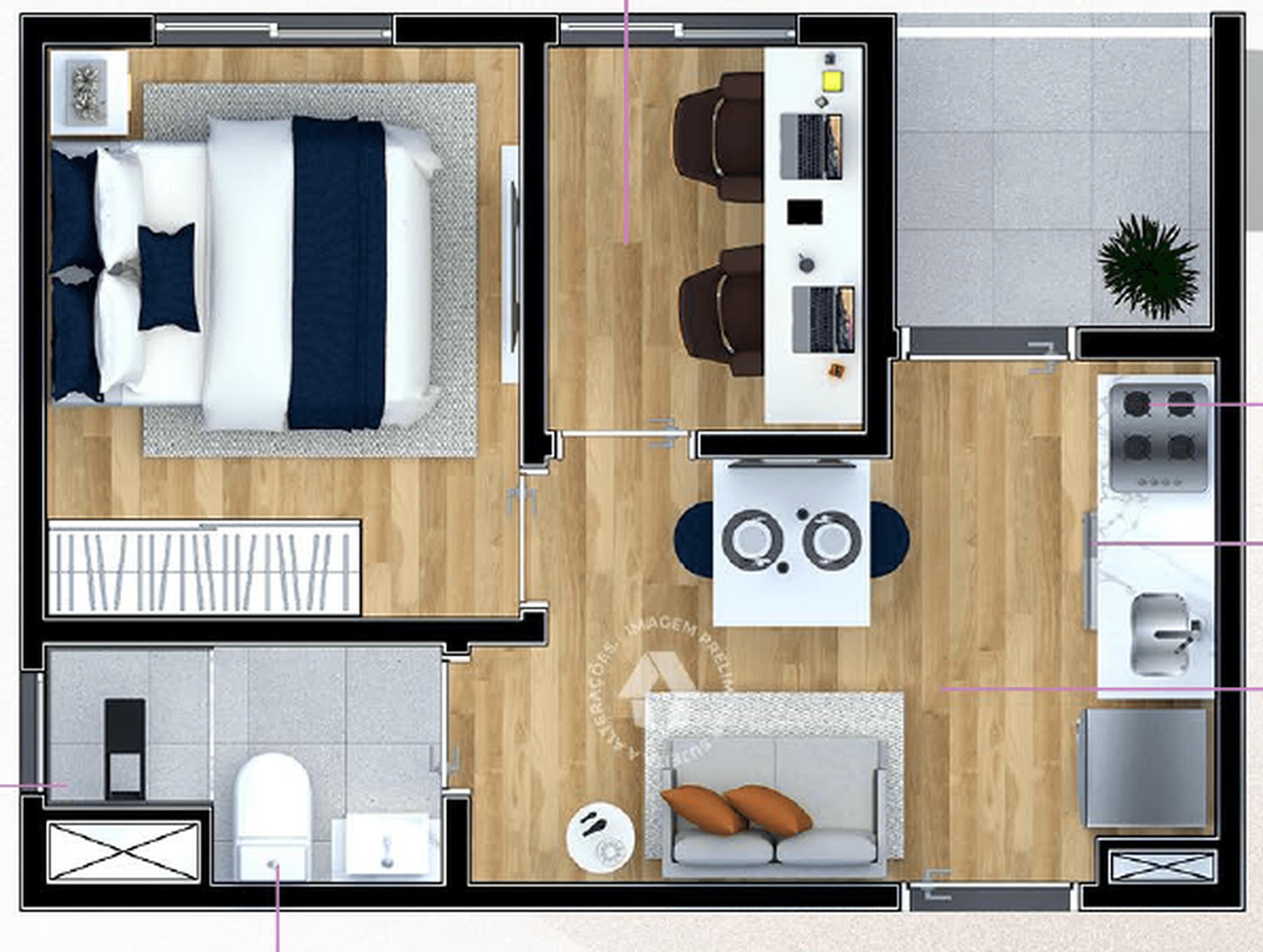 Planta 4 — Metrocasa Prime Vila Ema - Fase 1