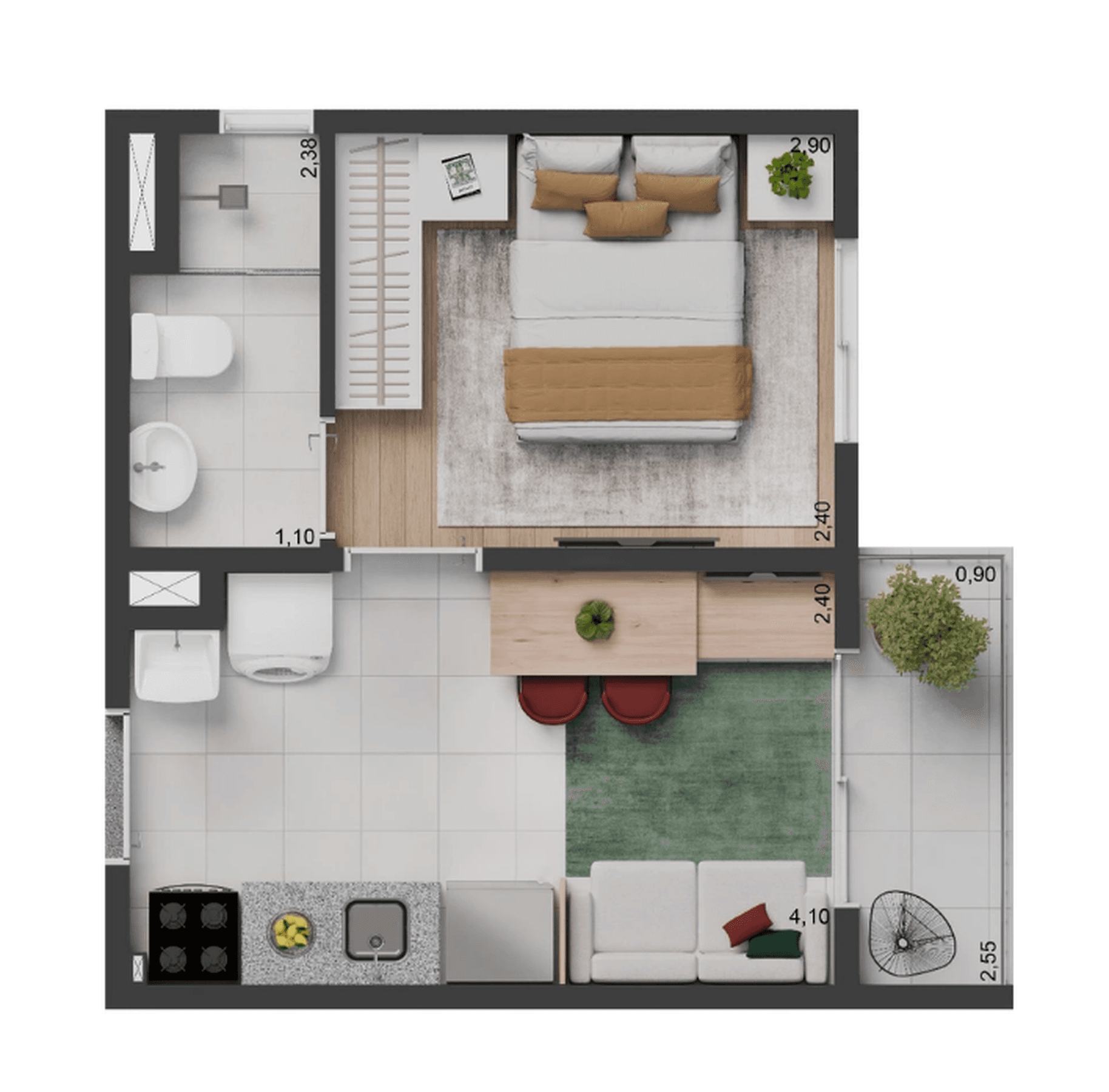 Planta 1 — Elev Park Sacomã III