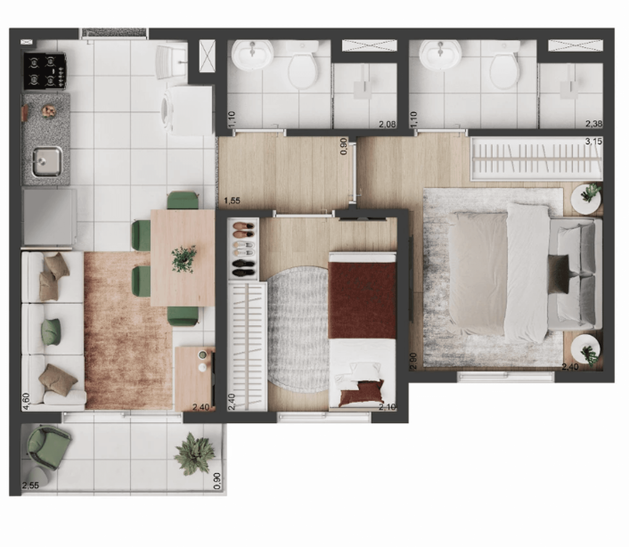 Planta 5 — Elev Park Sacomã III