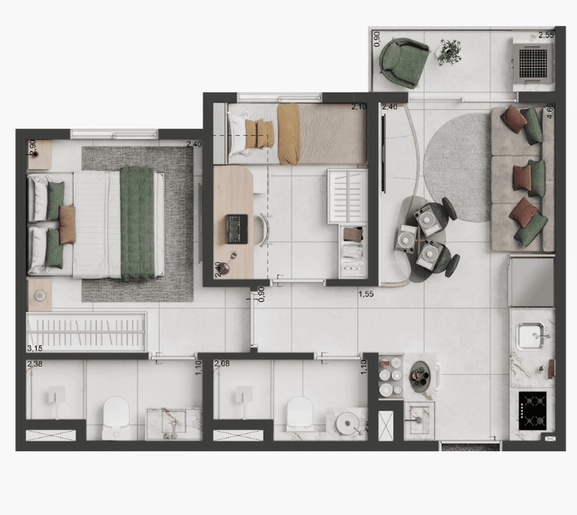 Planta 6 — Elev Park Sacomã III