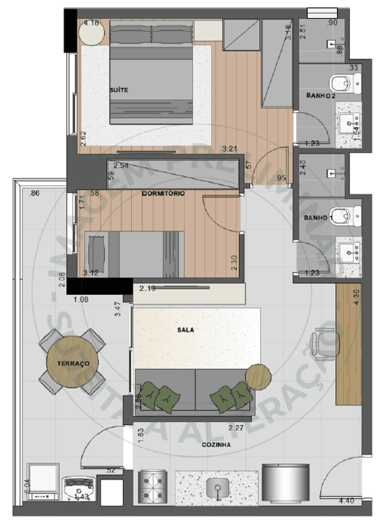 Planta 1 — Vila Ares - Fase 1