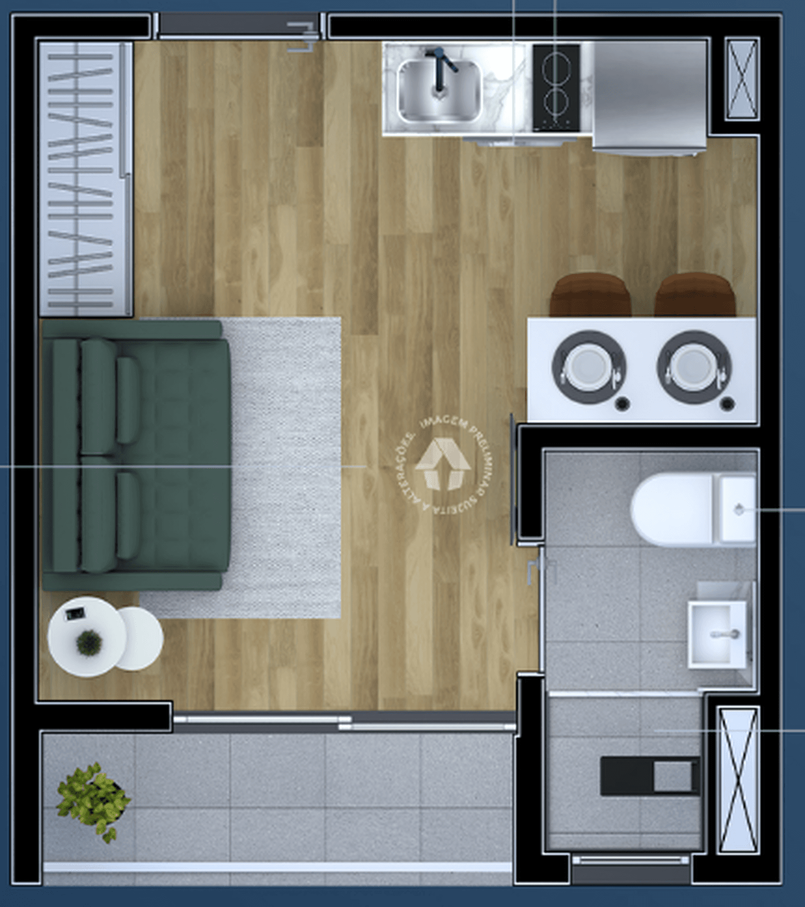 Planta 1 — Metrocasa Clube Itaquera