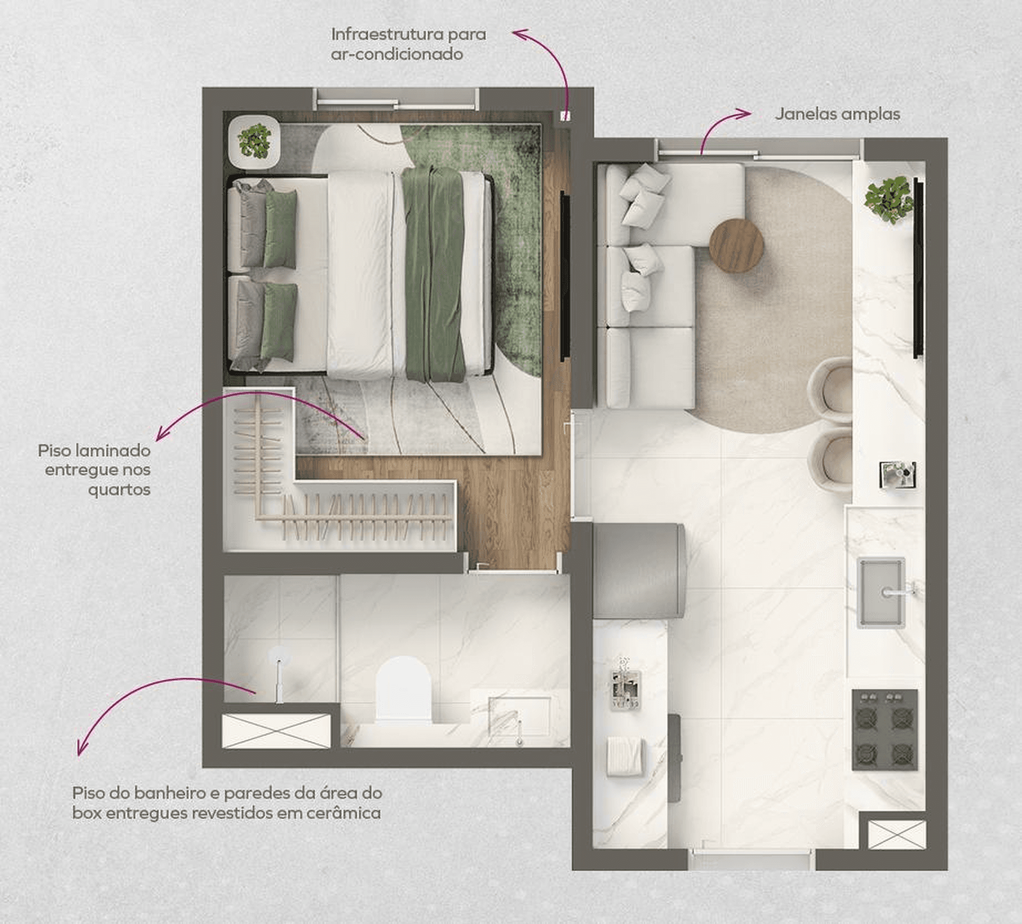 Planta 1 — Vivaz Connection Adolfo Pinheiro