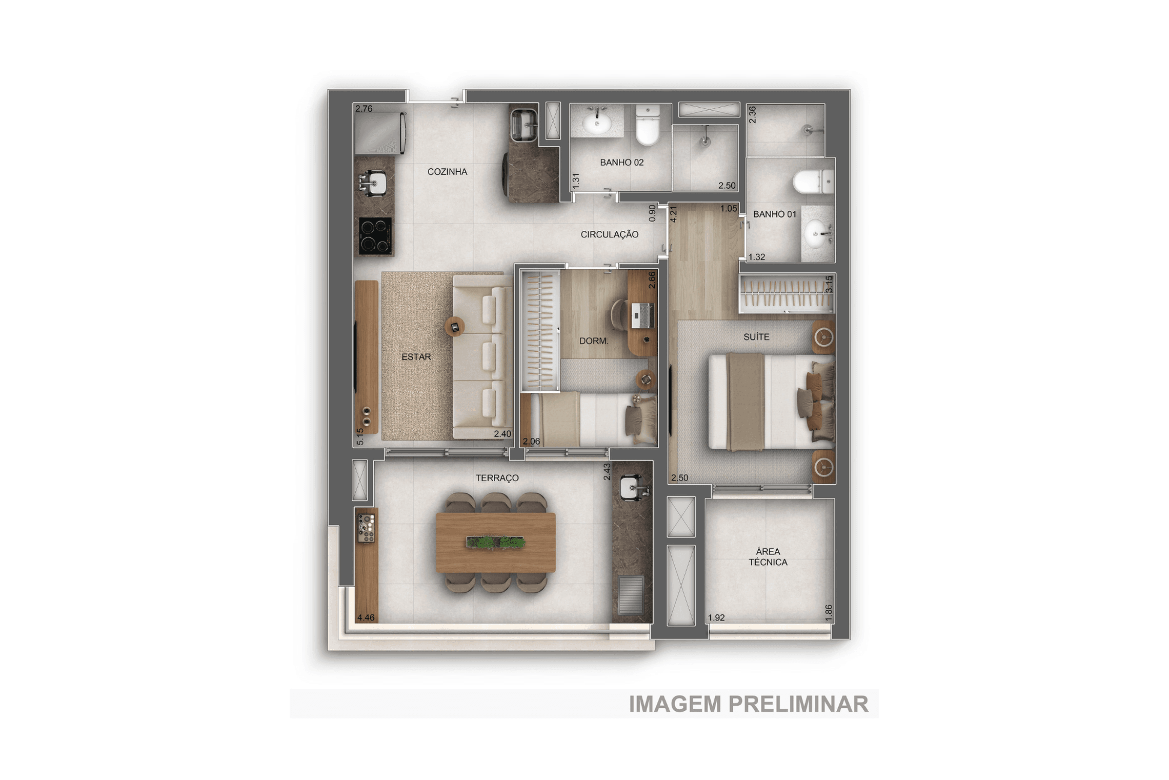 Planta 1 — GranDiálogo Parque da Mooca - Residencial
