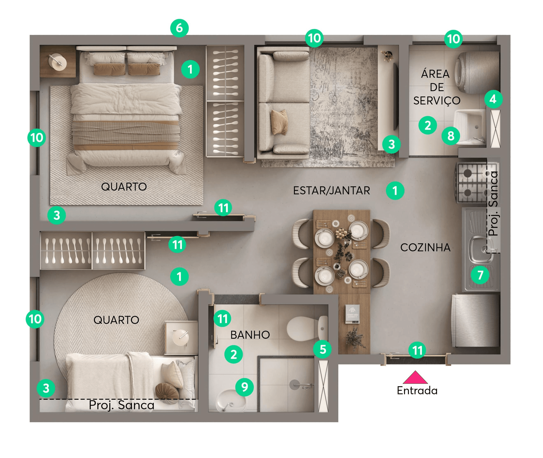 Planta 2 — Spazio Saint Francis