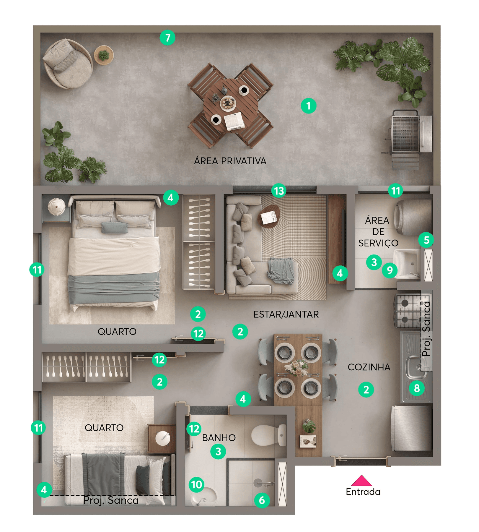Planta 4 — Spazio Saint Francis