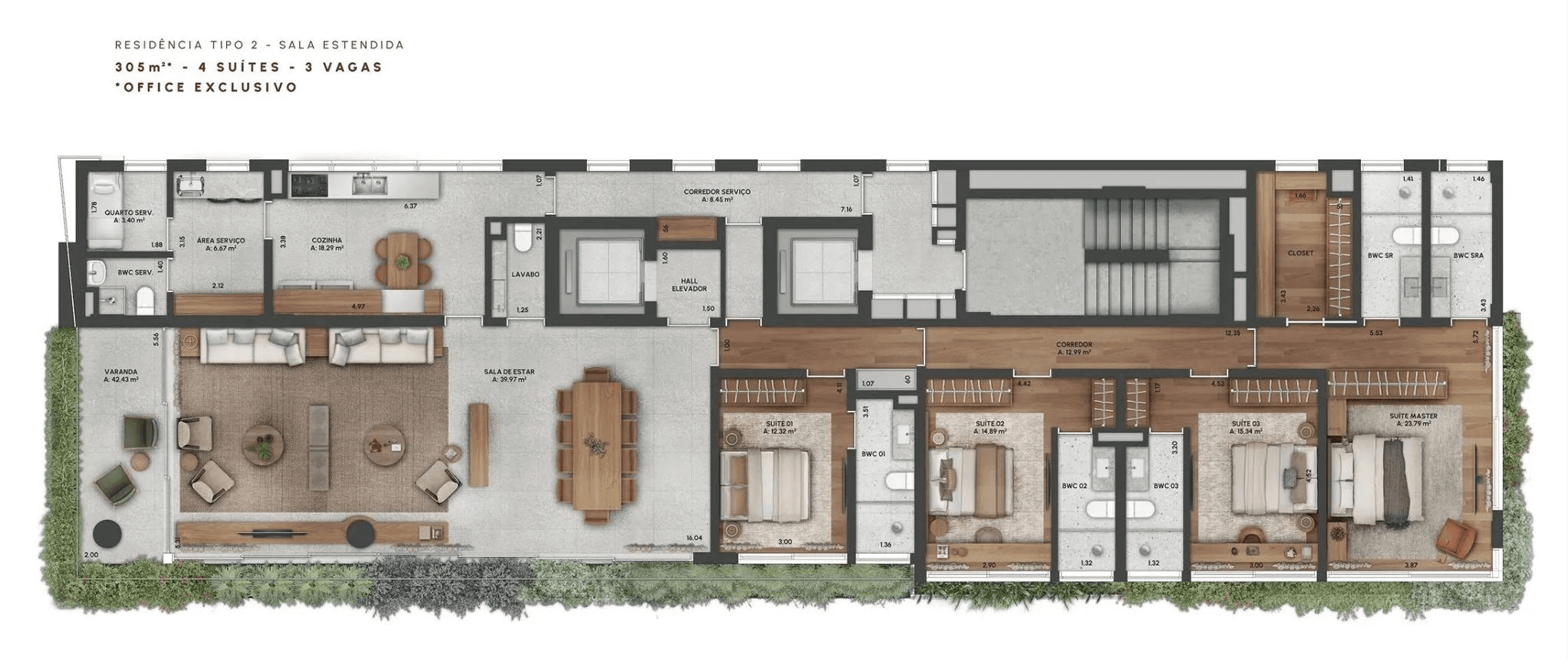 Planta 5 — CLARA por Bernardes Arquitetura
