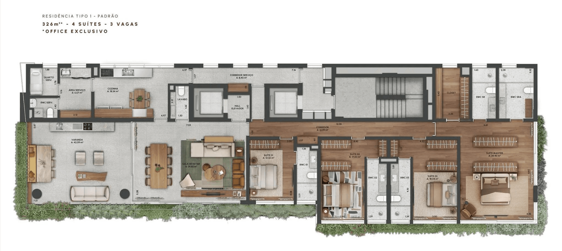 Planta 6 — CLARA por Bernardes Arquitetura