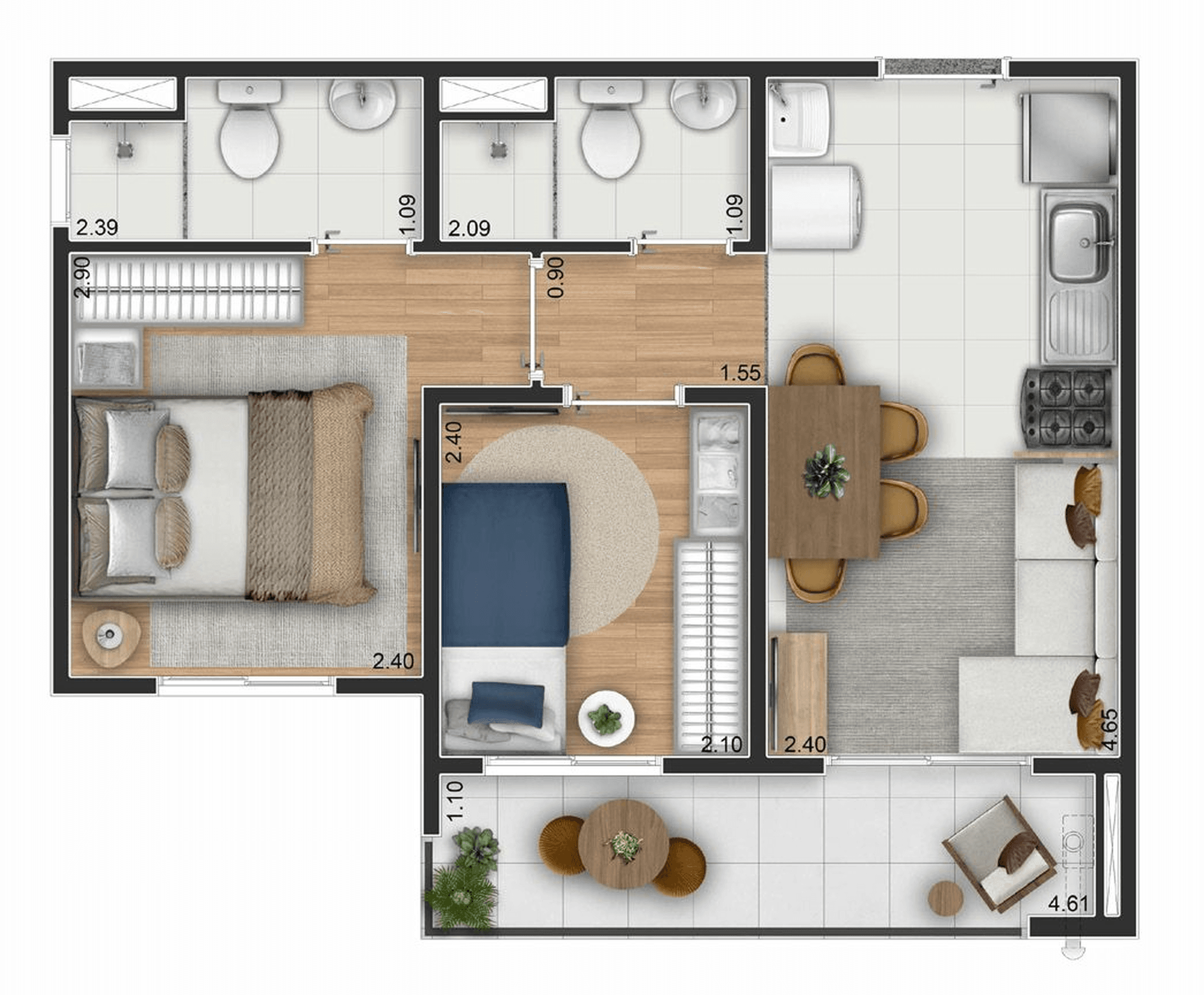 Planta 5 — Elev Ipiranga - Fase 1