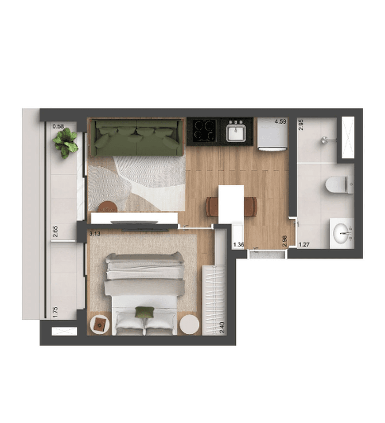 Planta 4 — Auren Studios Vila Clementino