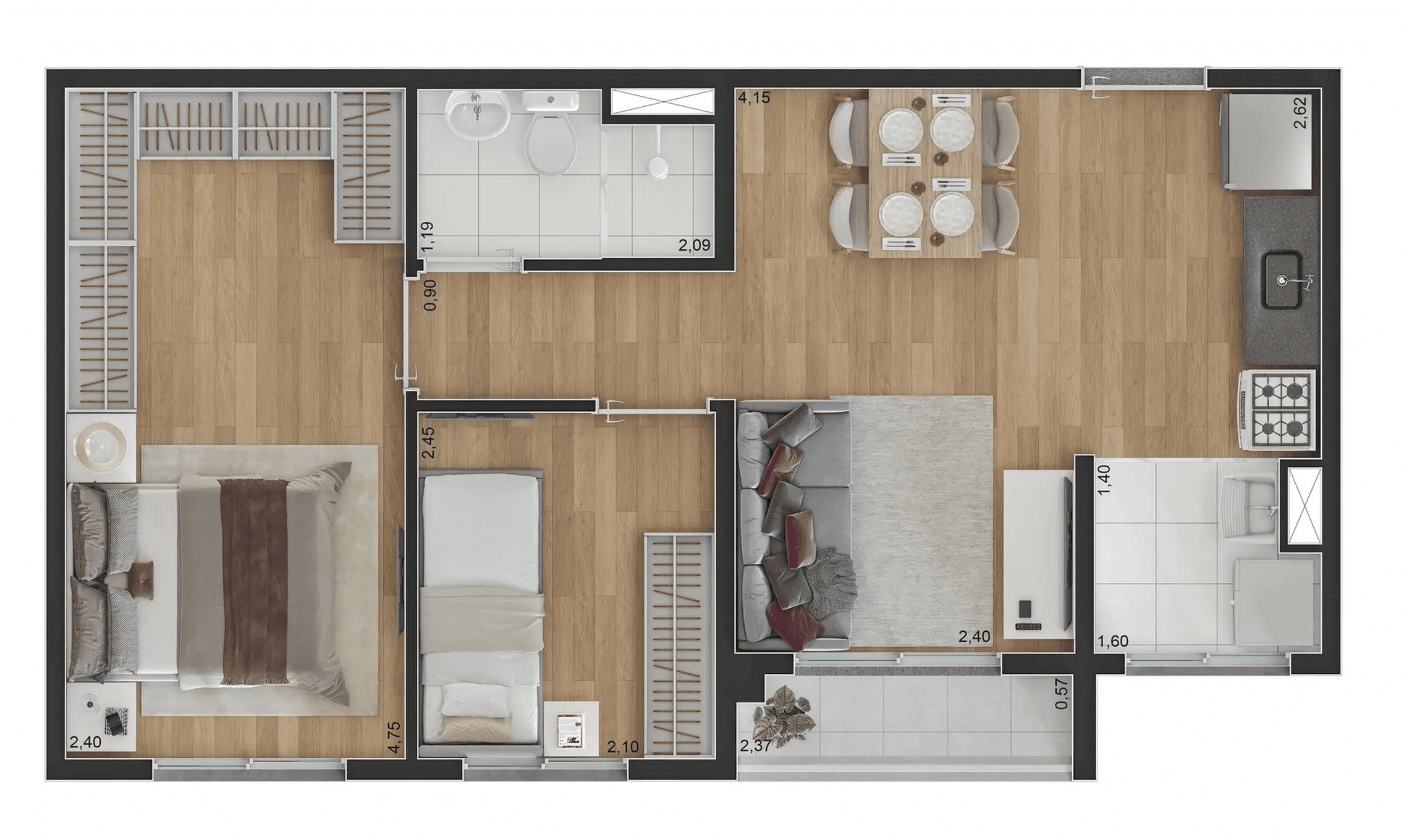 Planta 4 — Spin Zona Sul