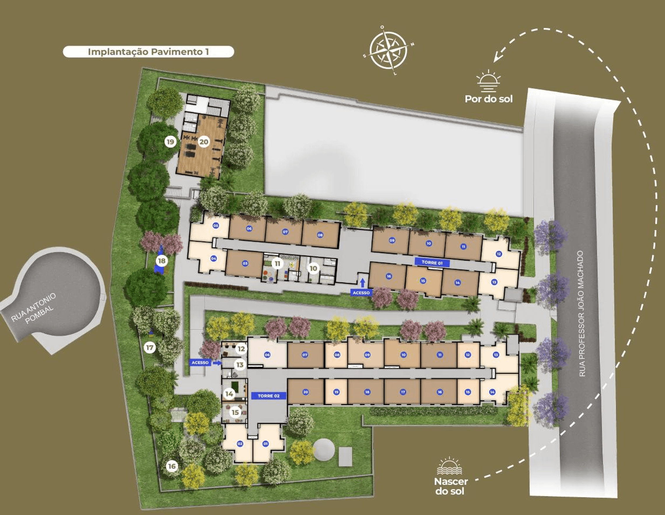 Planta 1 — Longitude Estação Freguesia