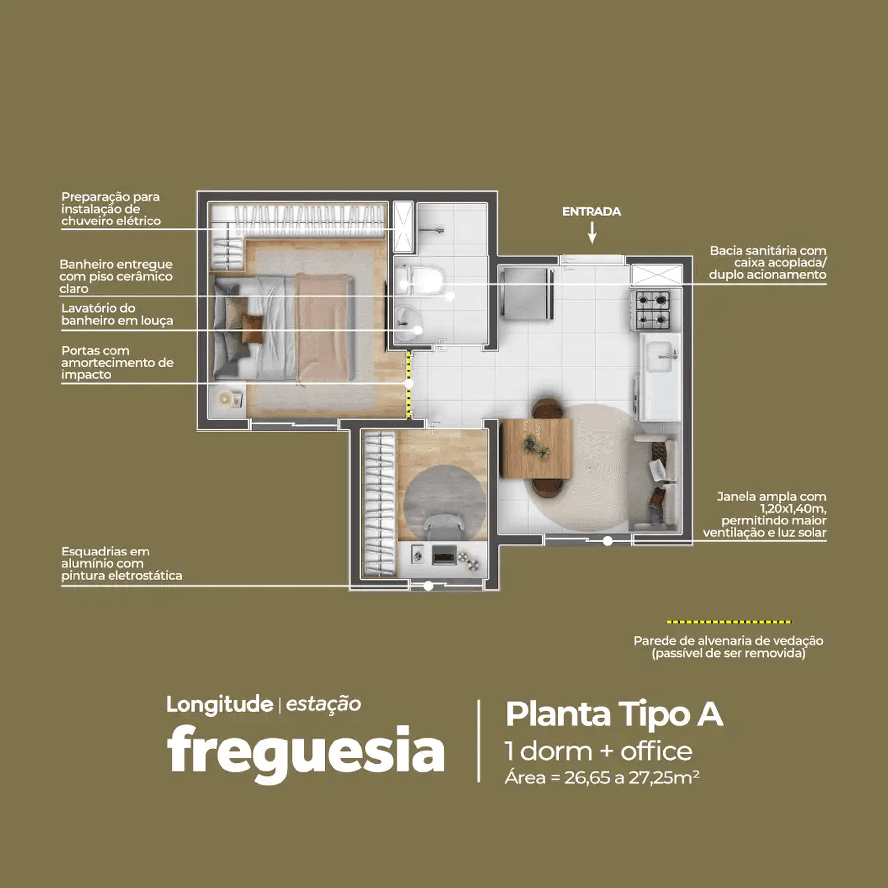 Planta 4 — Longitude Estação Freguesia