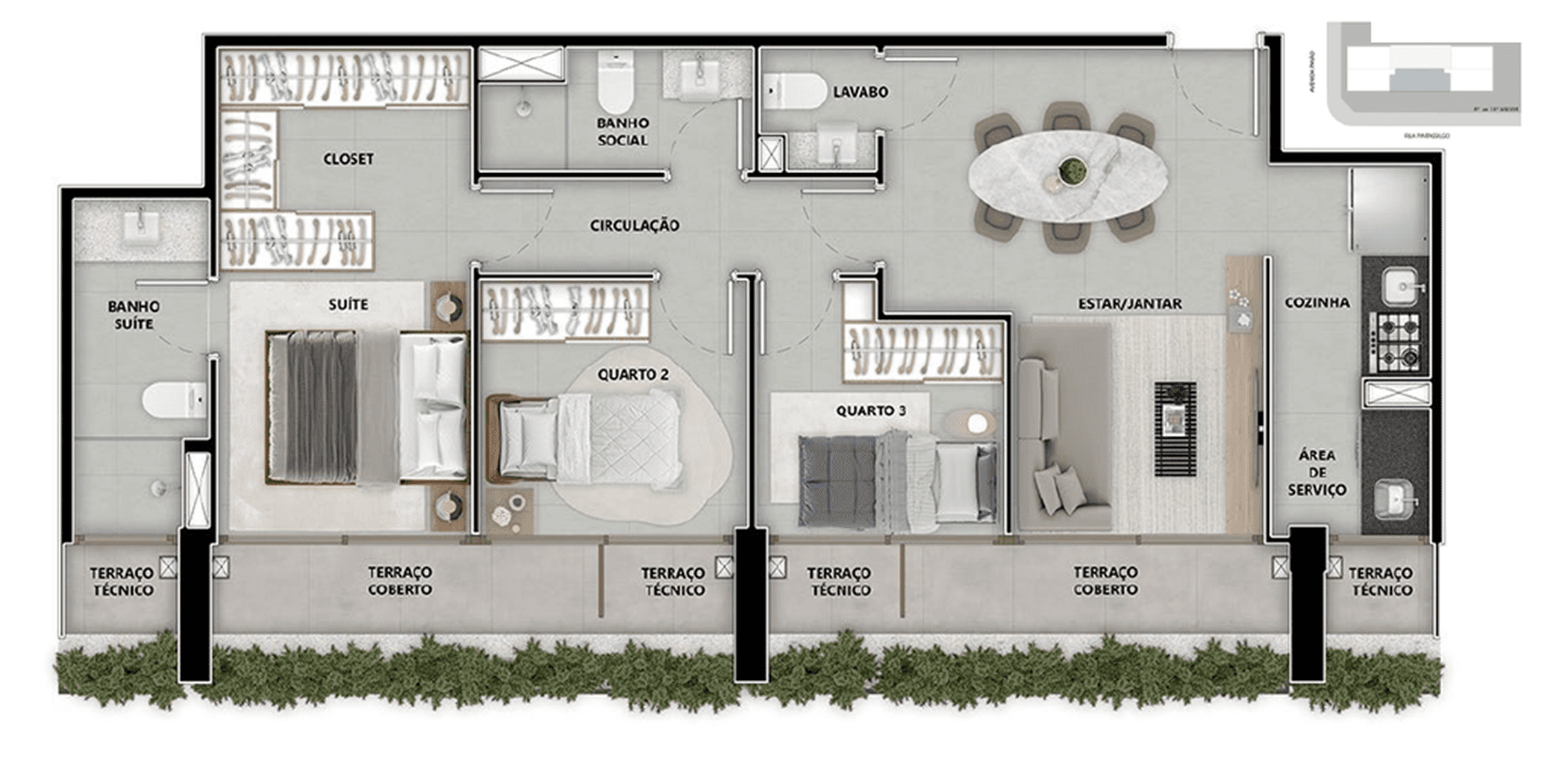 Planta 6 — Pintassilgo 336 - Residencial