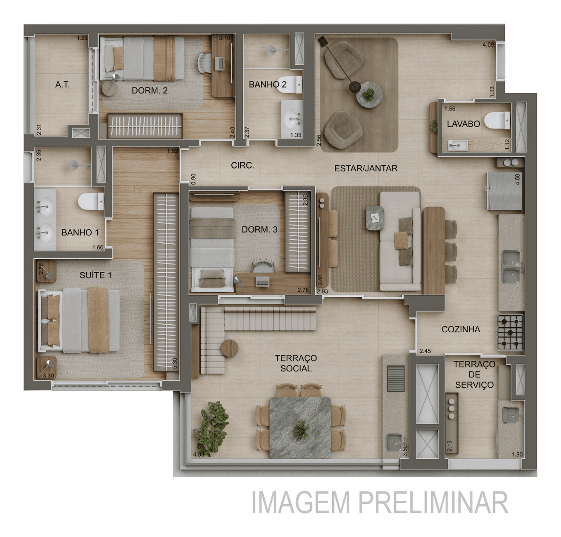 Planta 4 — Monã Anália Franco Home