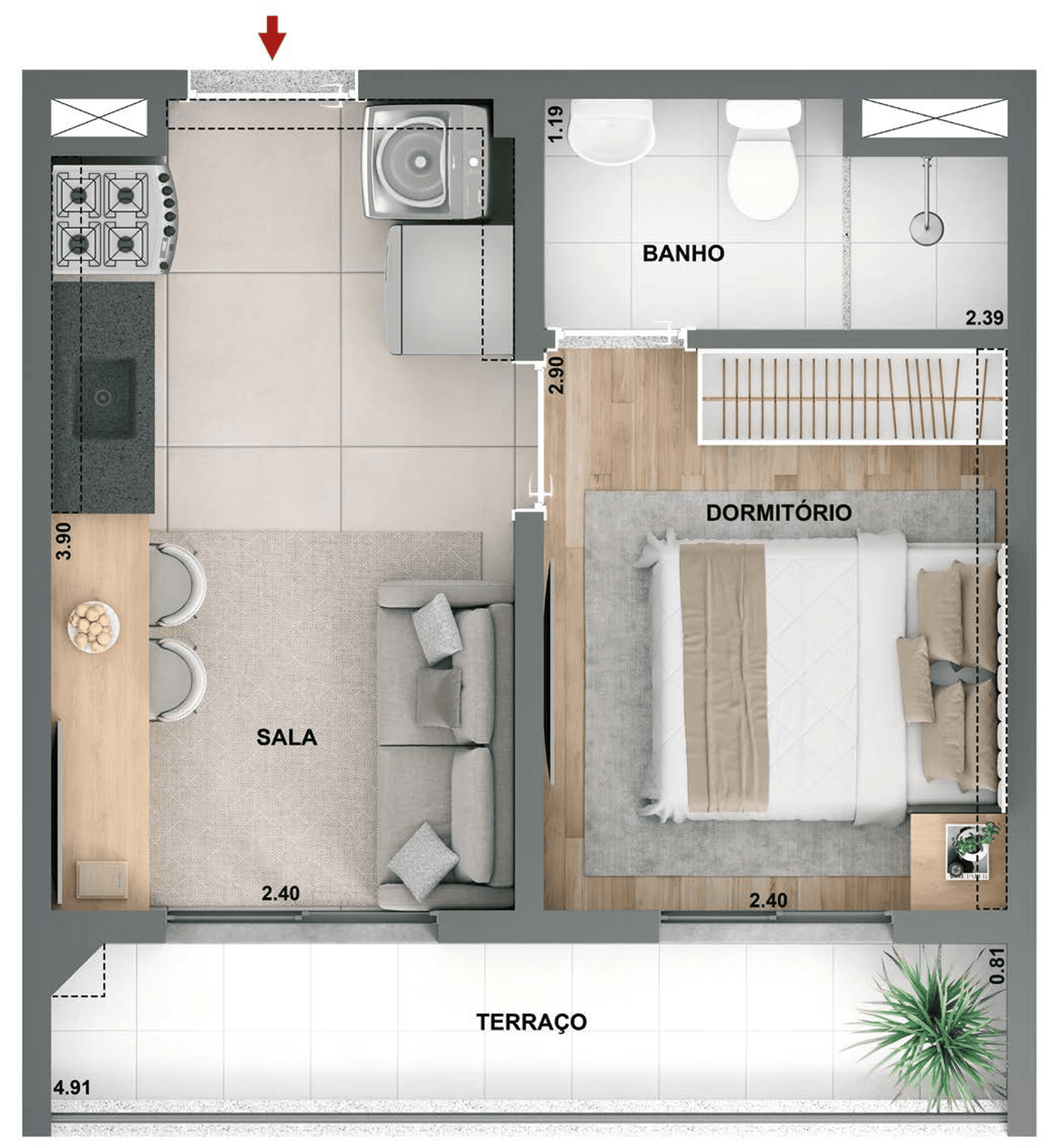 Planta 2 — Novo Mundo Carrão II - Fase 1