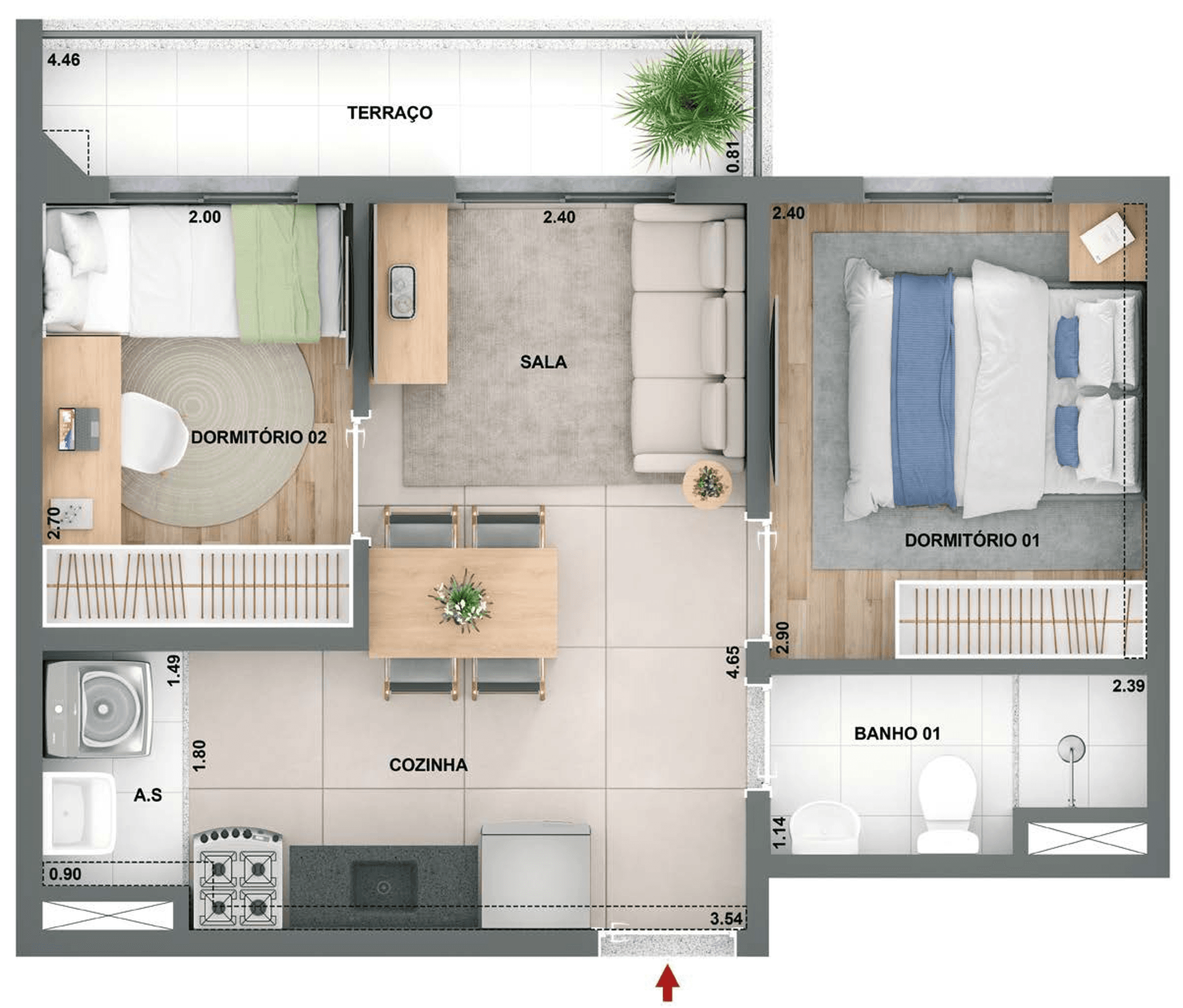 Planta 4 — Novo Mundo Carrão II - Fase 1