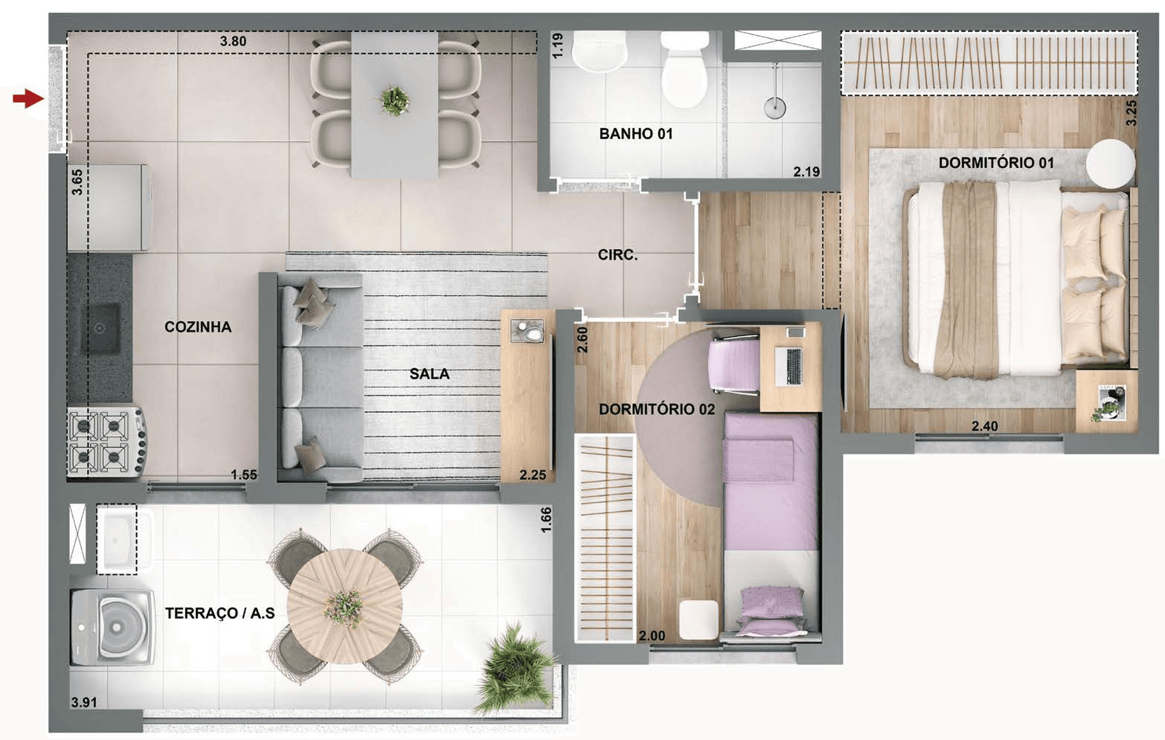 Planta 6 — Novo Mundo Carrão II - Fase 1