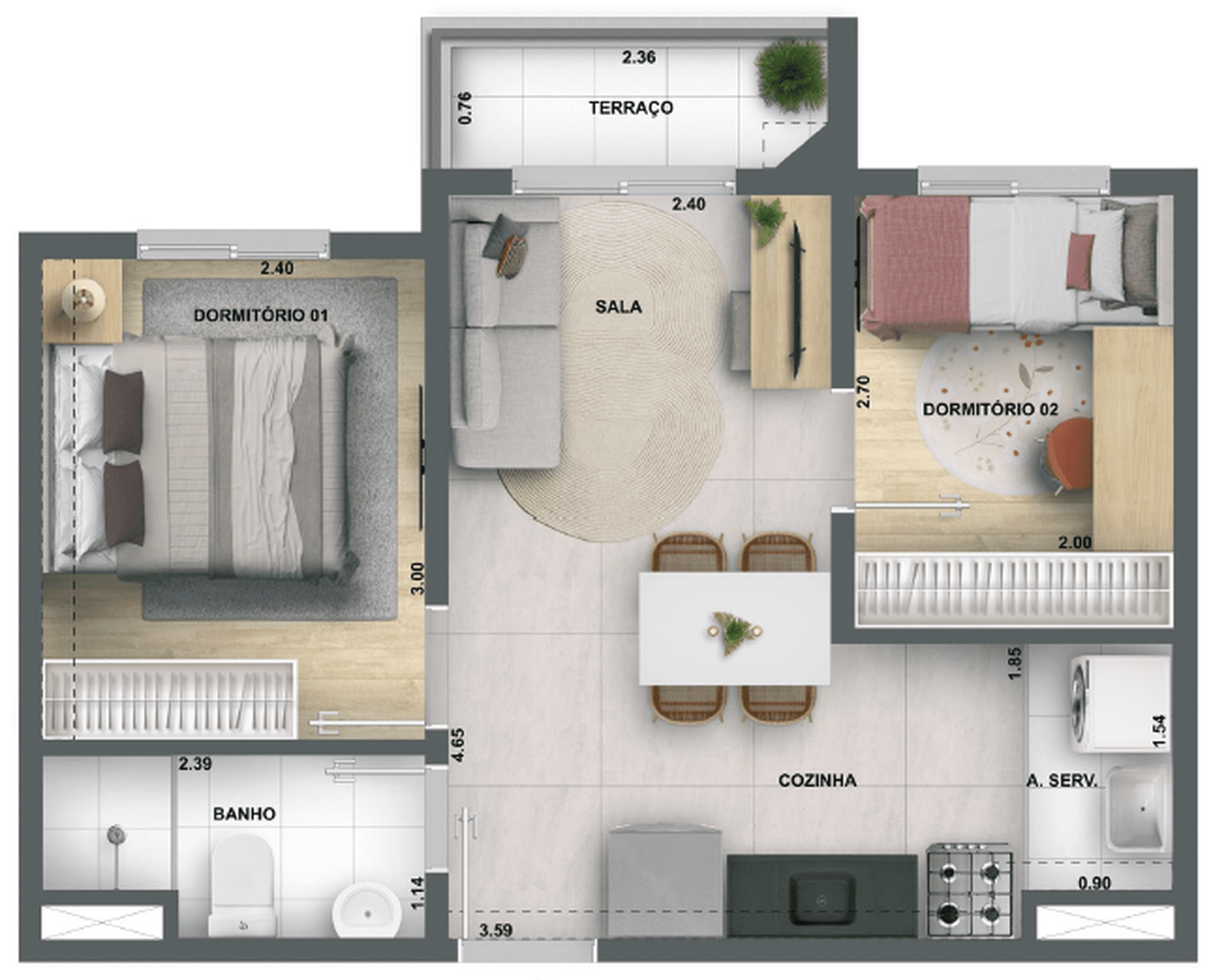 Planta 3 — Lyne Água Branca
