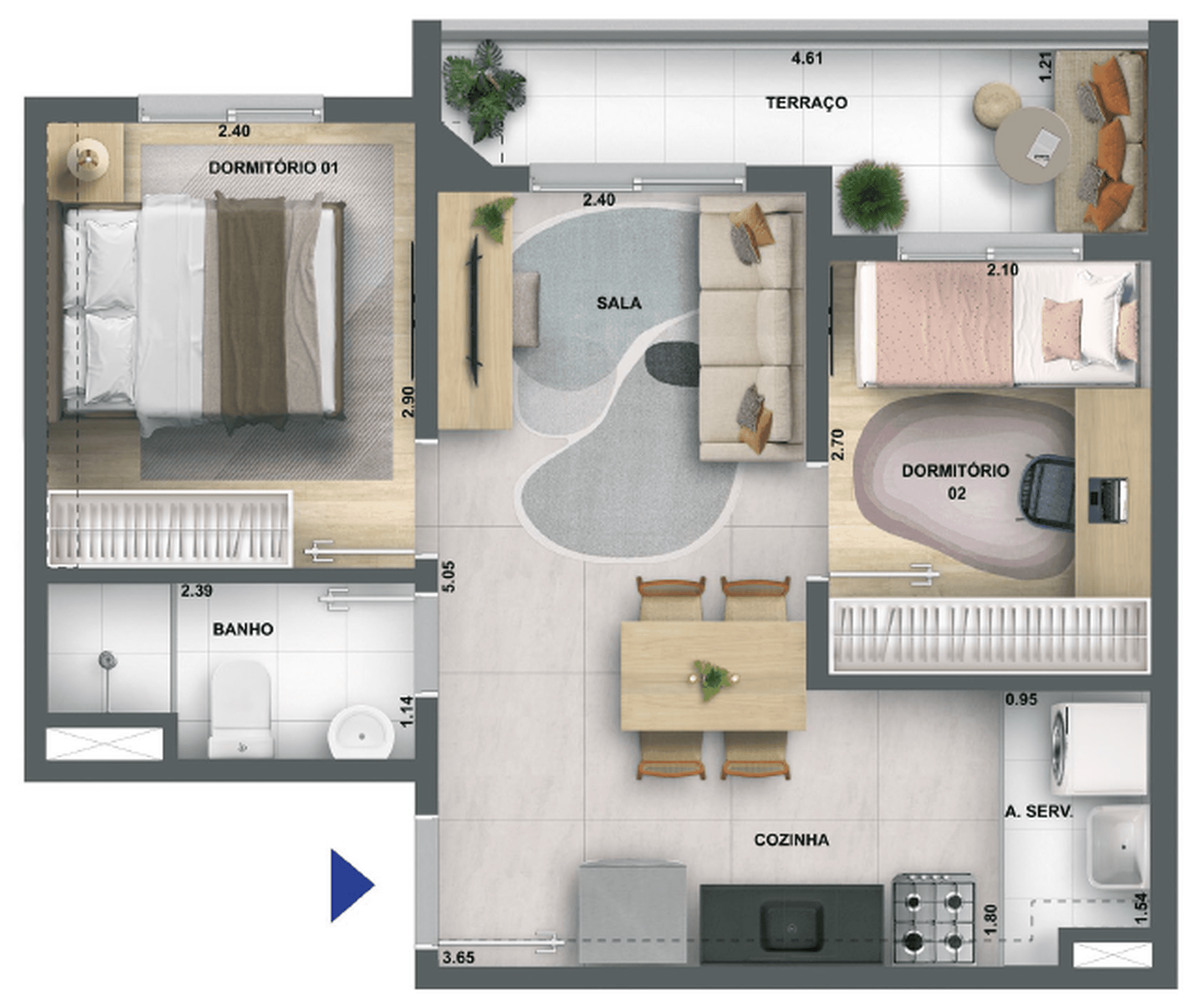 Planta 4 — Lyne Água Branca