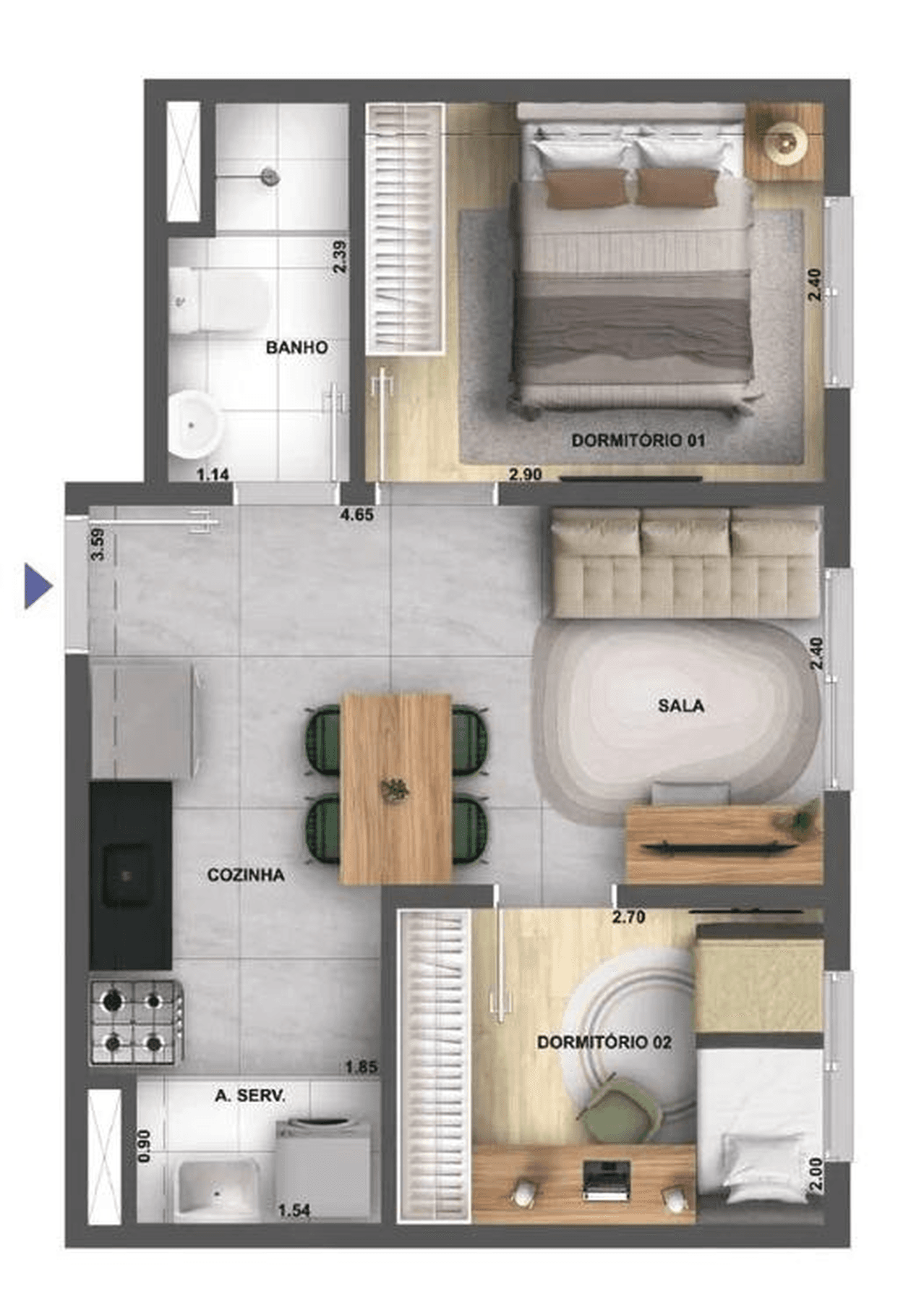 Planta 2 — Cidade Villa Lobos Tenor