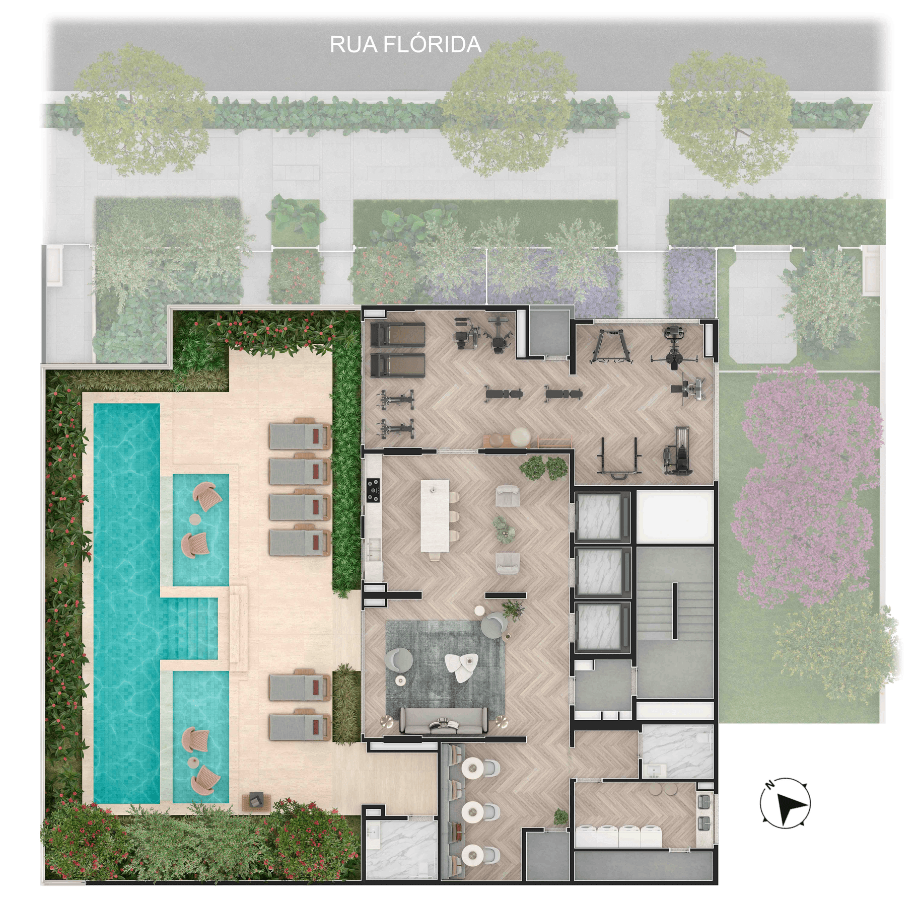 Planta 1 — Casa Senses Apartaments