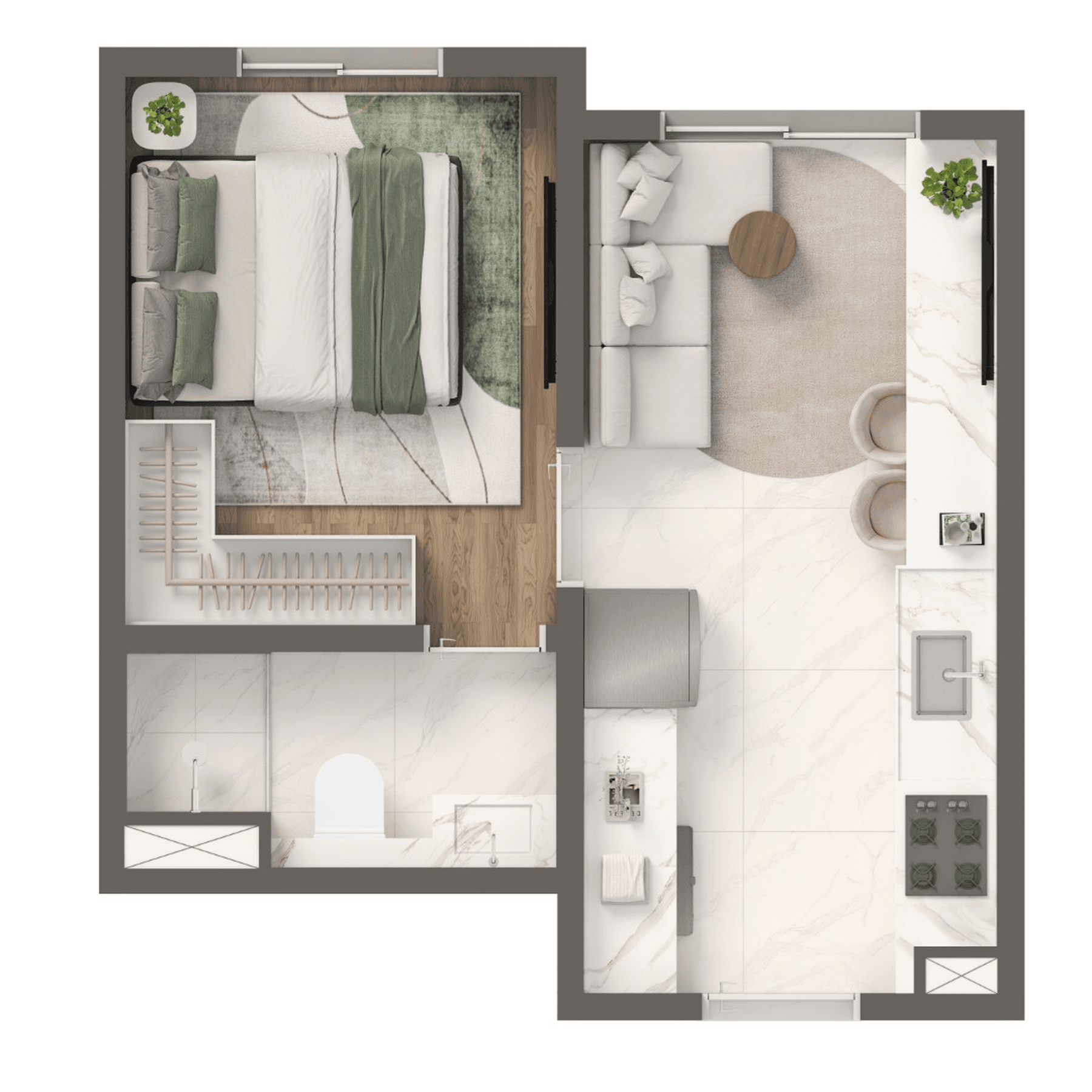 Planta 3 — Grand Vivaz Jardim França Versalhes
