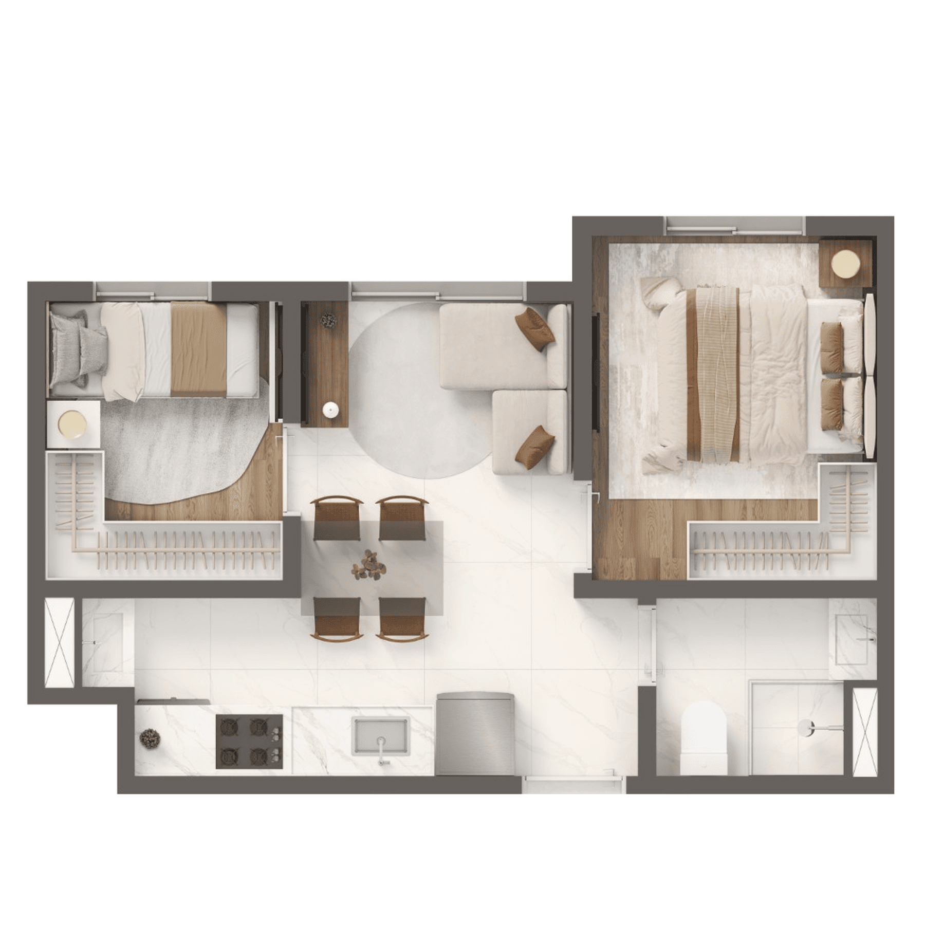 Planta 4 — Grand Vivaz Jardim França Versalhes