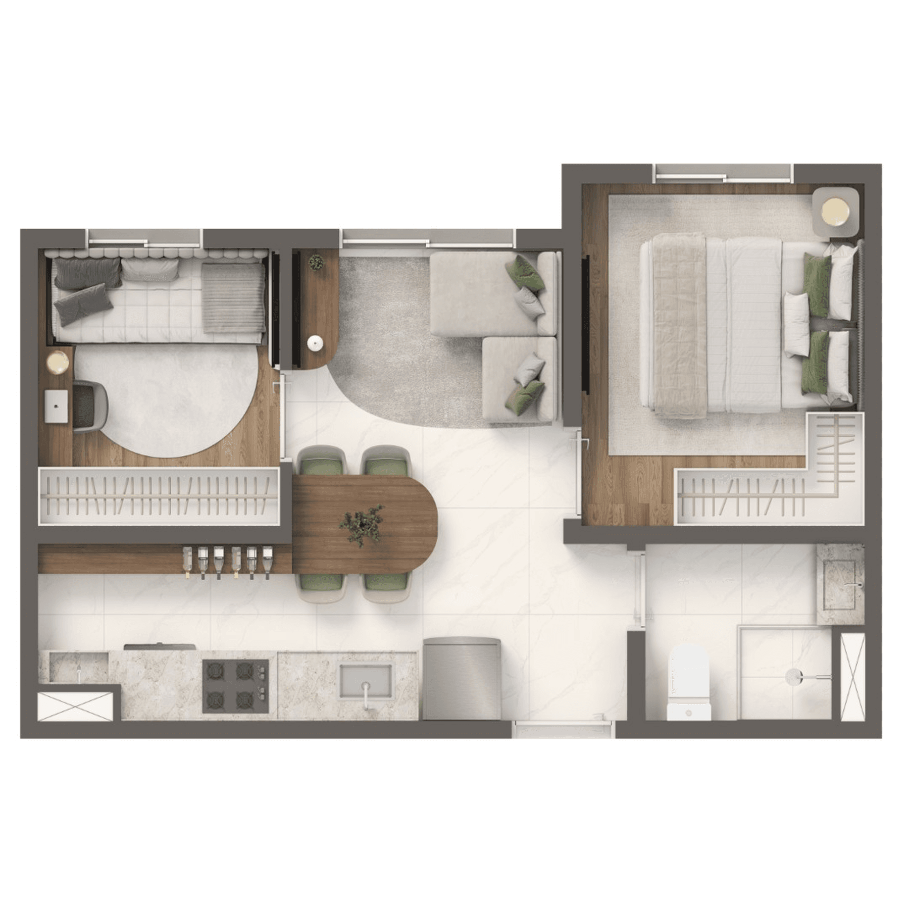 Planta 5 — Grand Vivaz Jardim França Versalhes