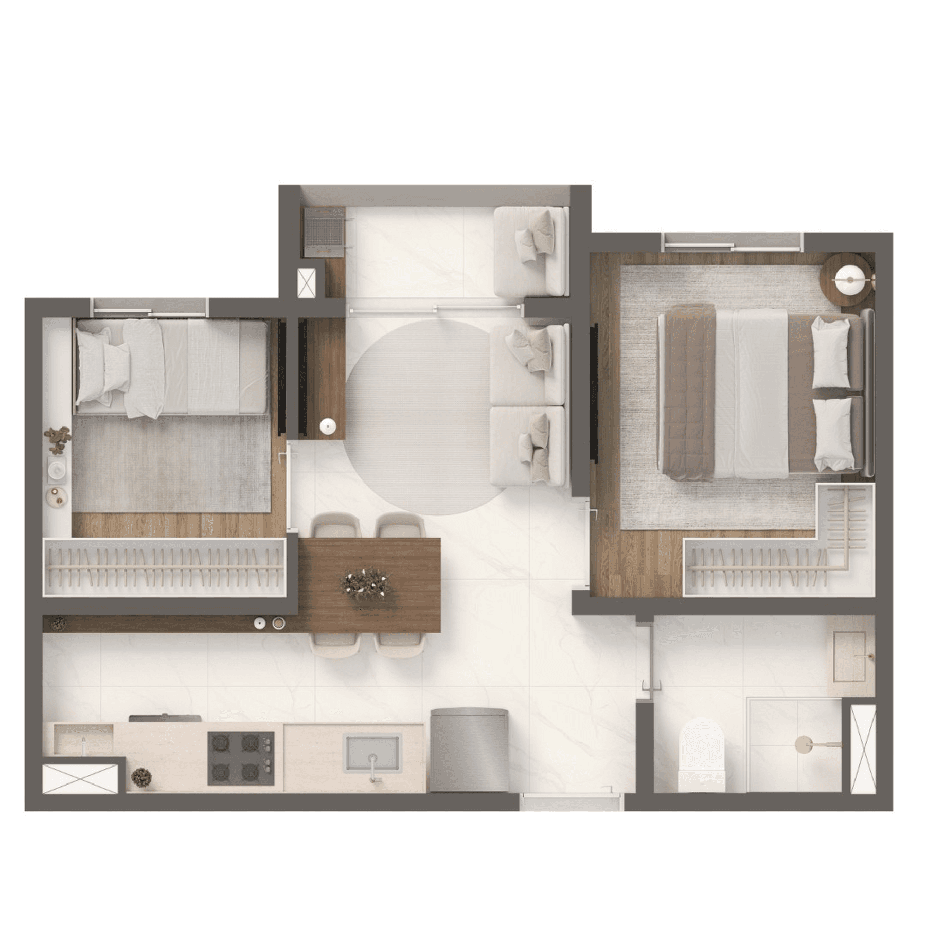 Planta 6 — Grand Vivaz Jardim França Versalhes