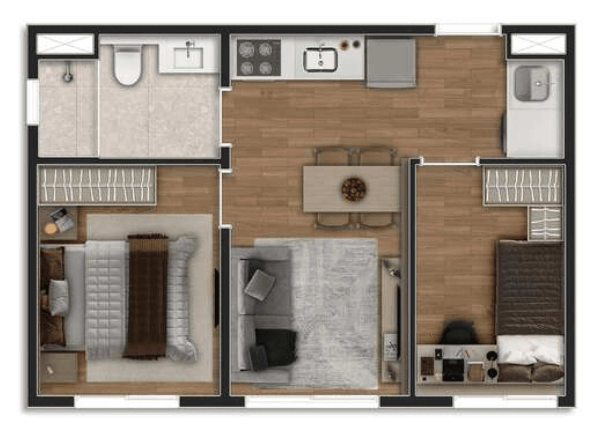 Planta 2 — Bosque Ipiranga - Residencial - Fase 3