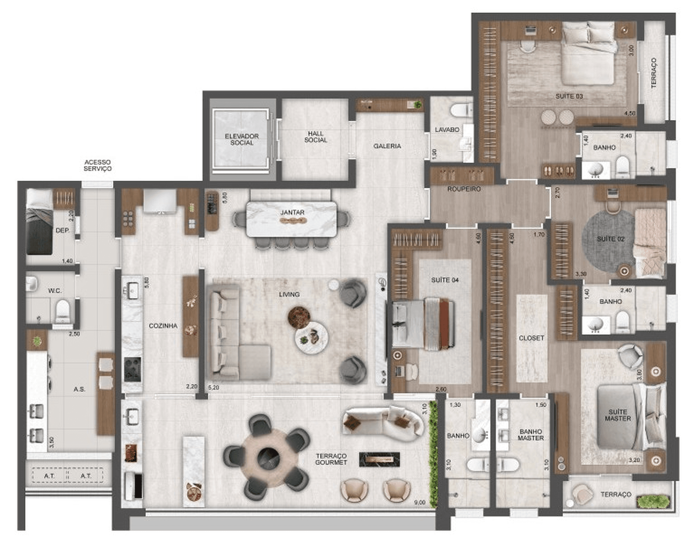 Planta 3 — Château Jardin Harmonie