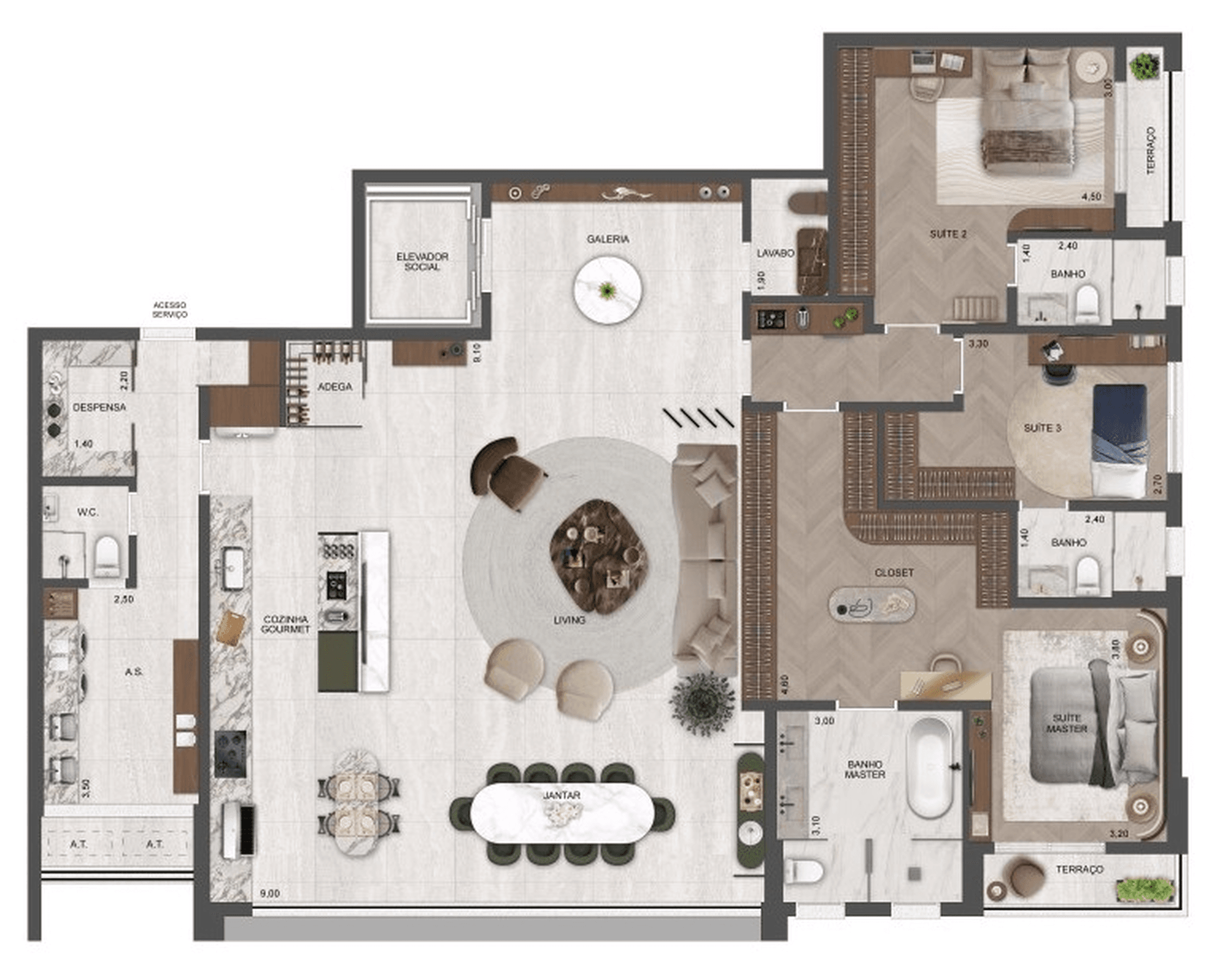 Planta 4 — Château Jardin Harmonie