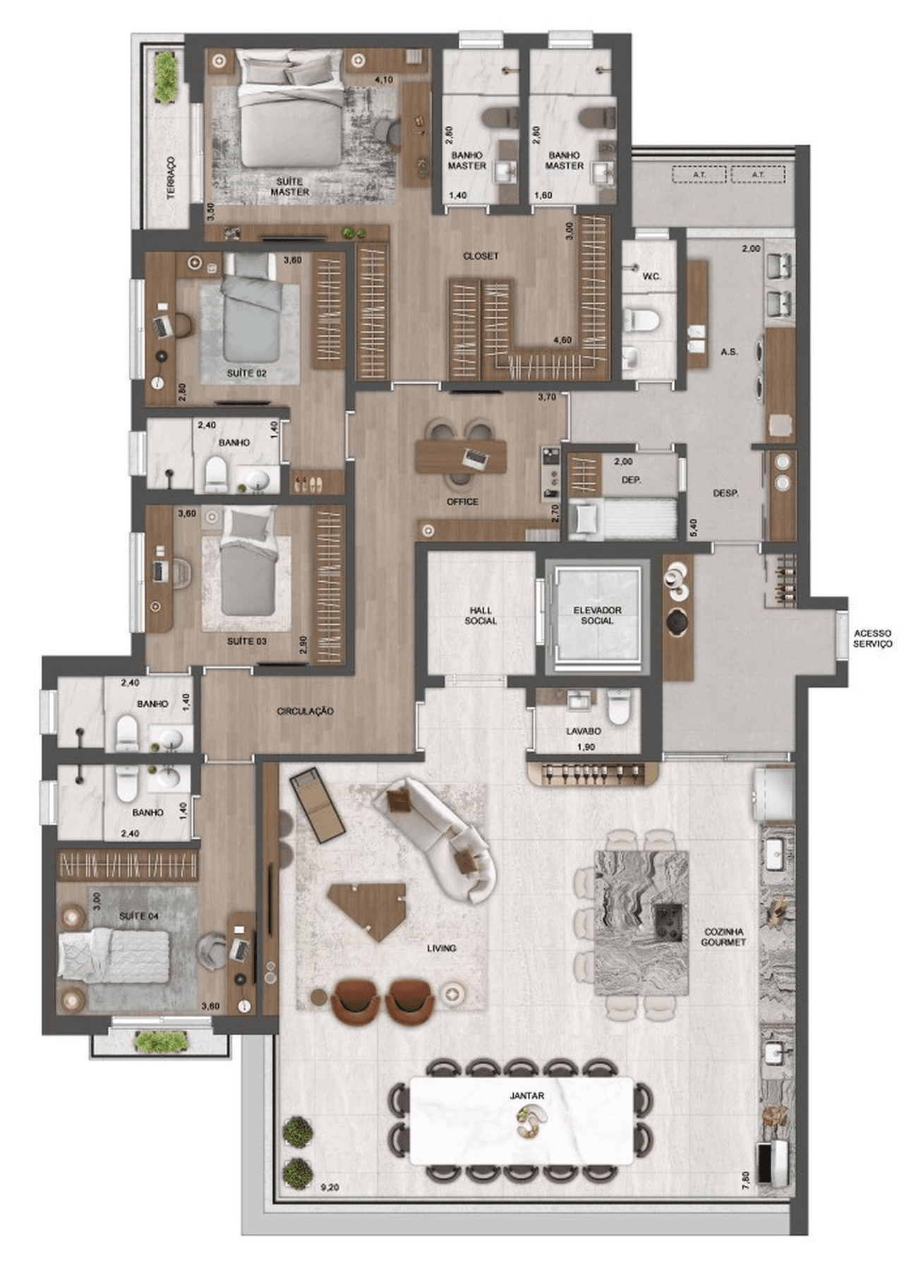 Planta 5 — Château Jardin Harmonie