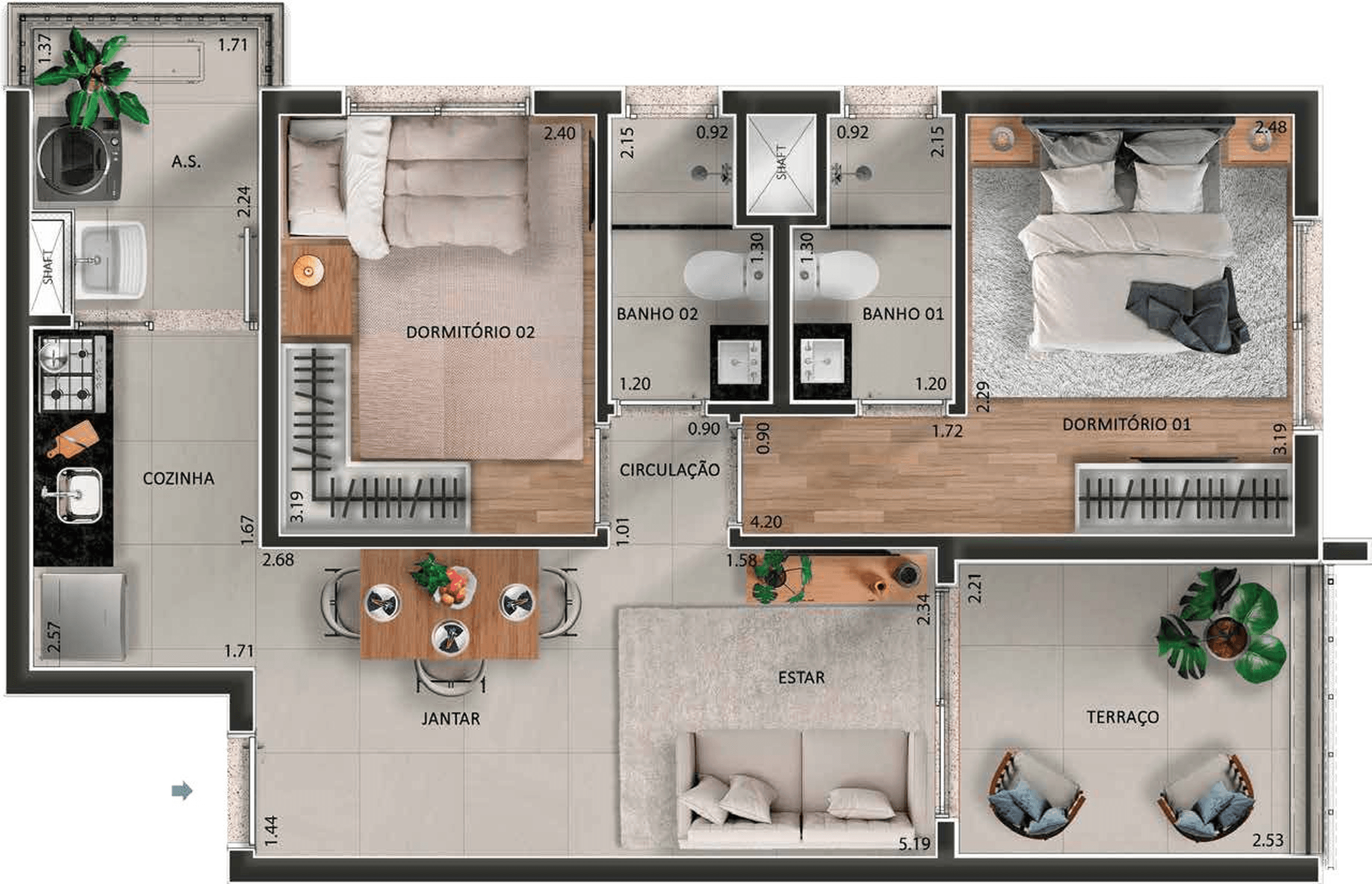 Planta 6 — Árbore - Residencial