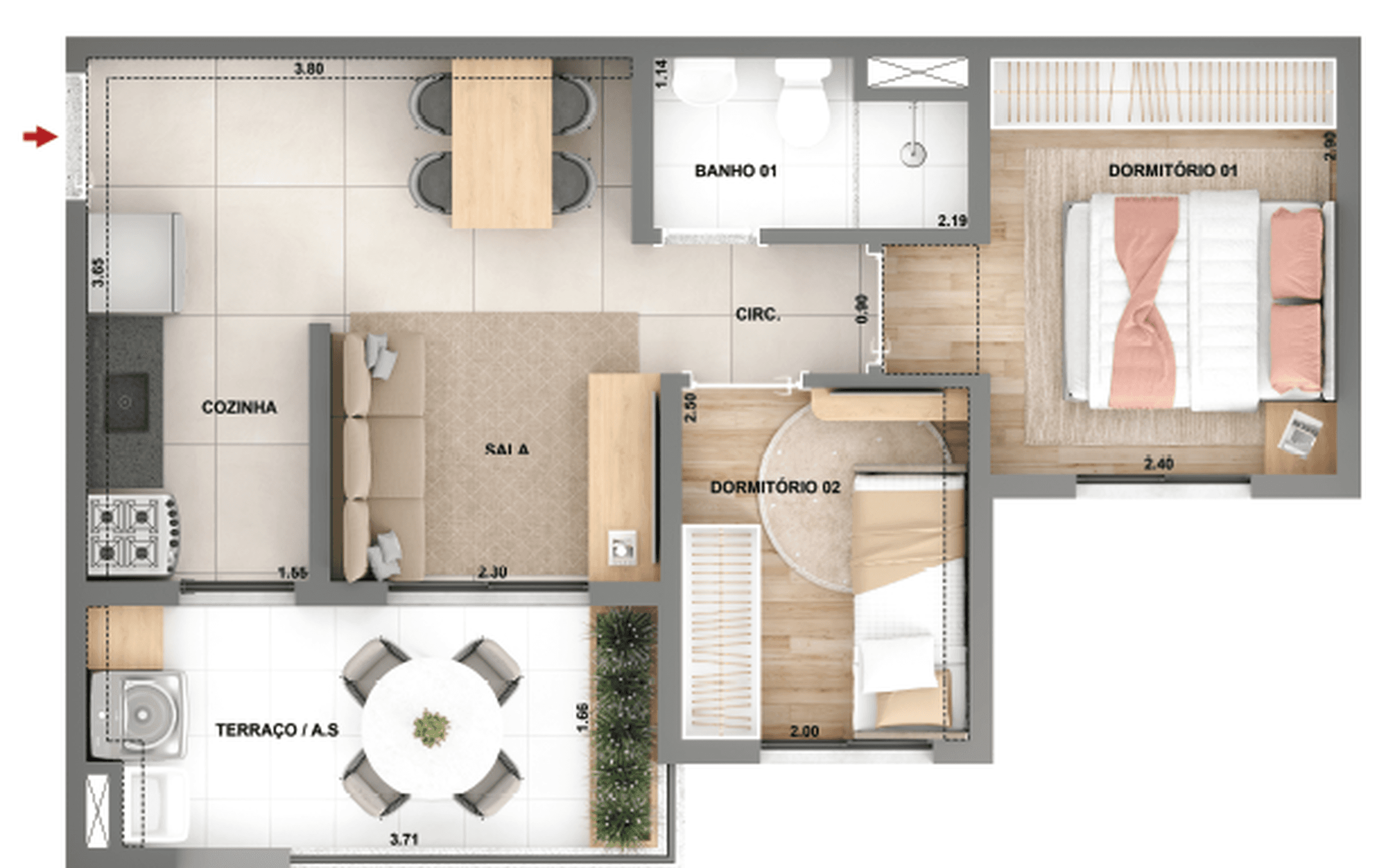 Planta 4 — Parque das Nações Condomínio Granja Julieta