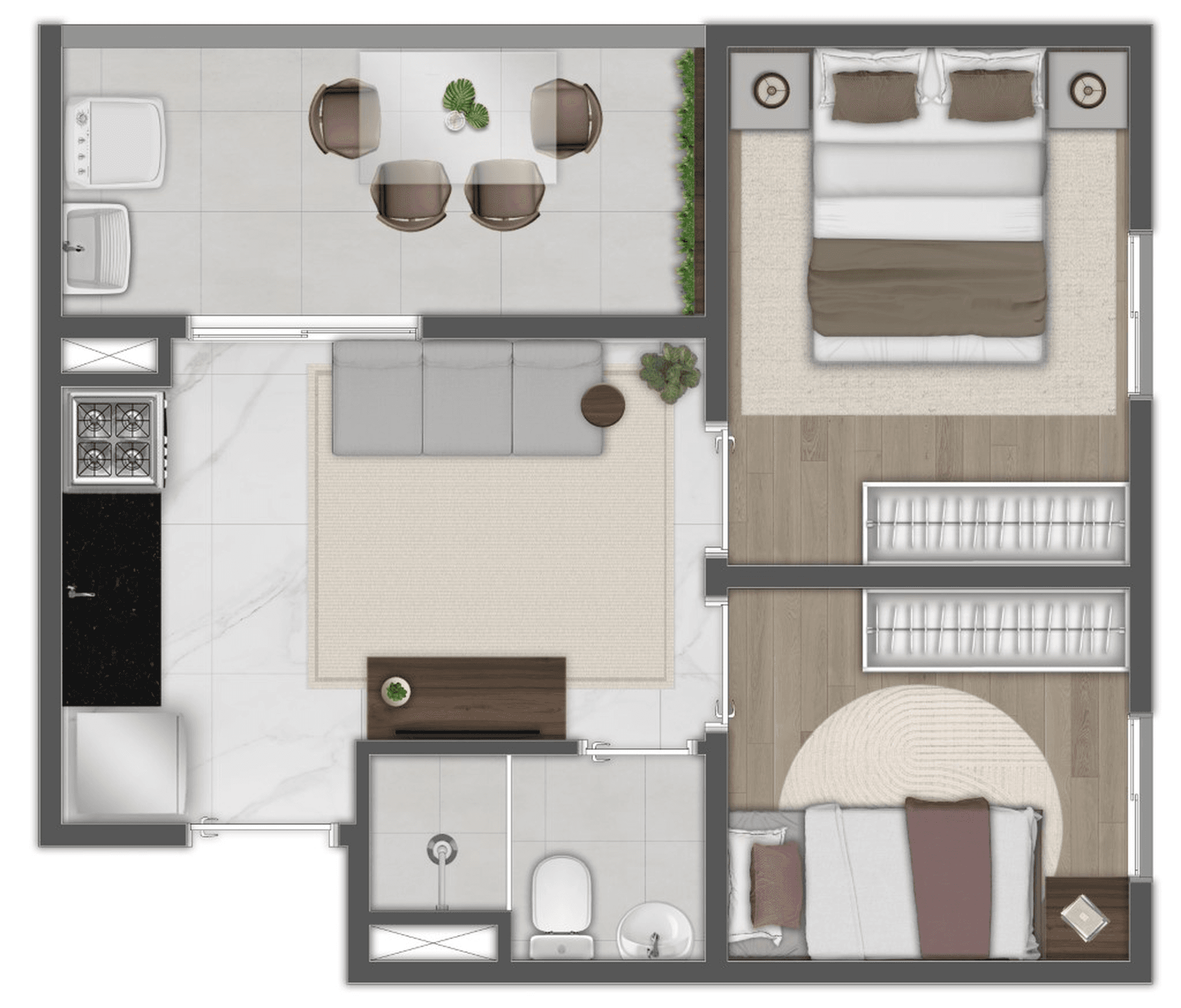 Planta 3 — Mundo Apto Essência Vila Prudente