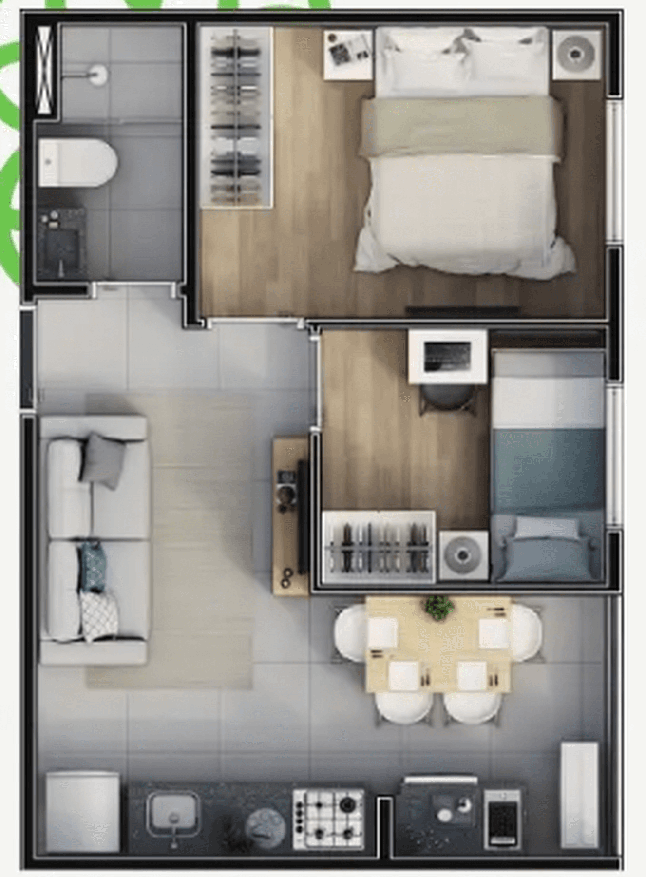 Planta 2 — Infinity Anália Franco - Residencial
