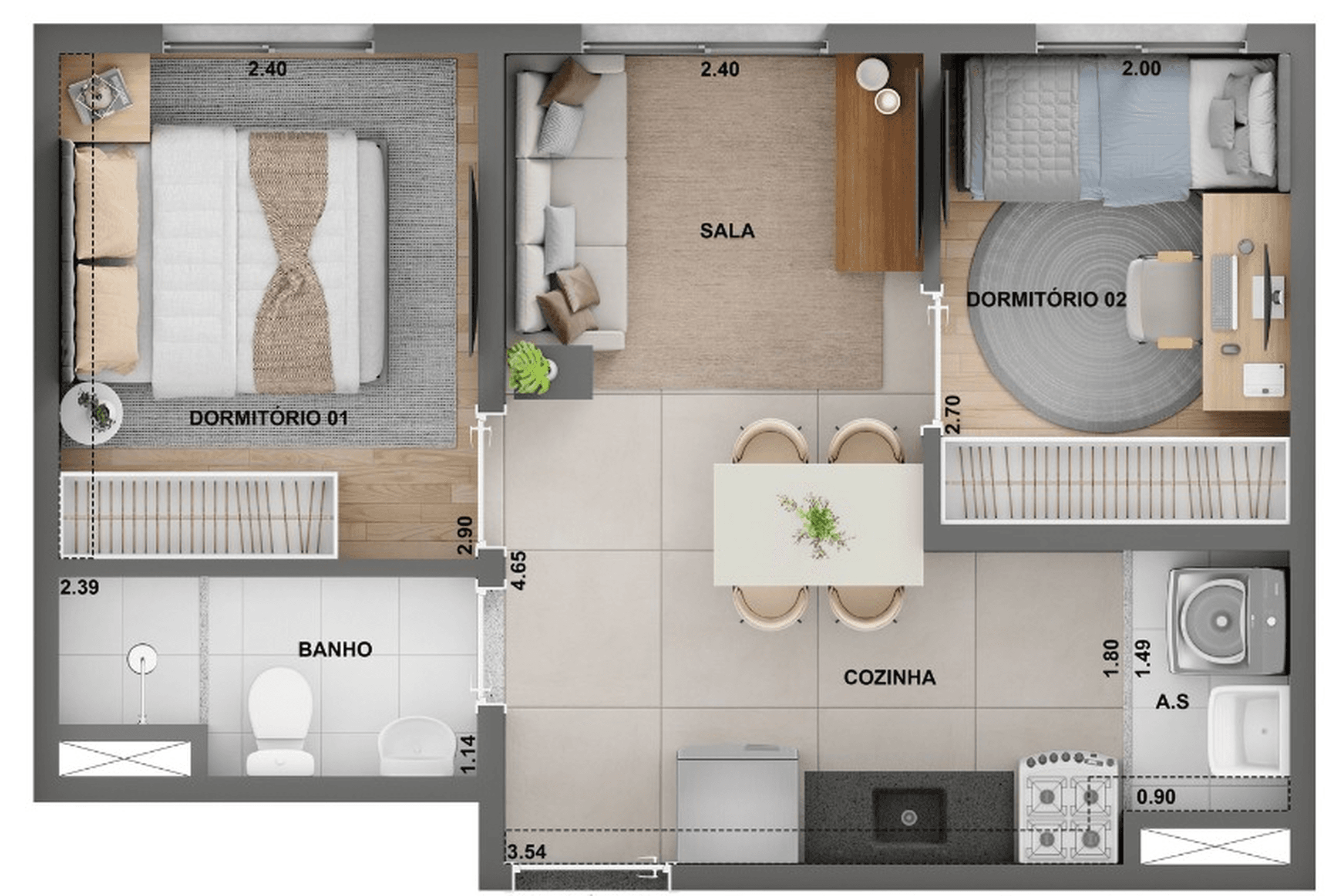 Planta 3 — Cidade Lapa Perdizes