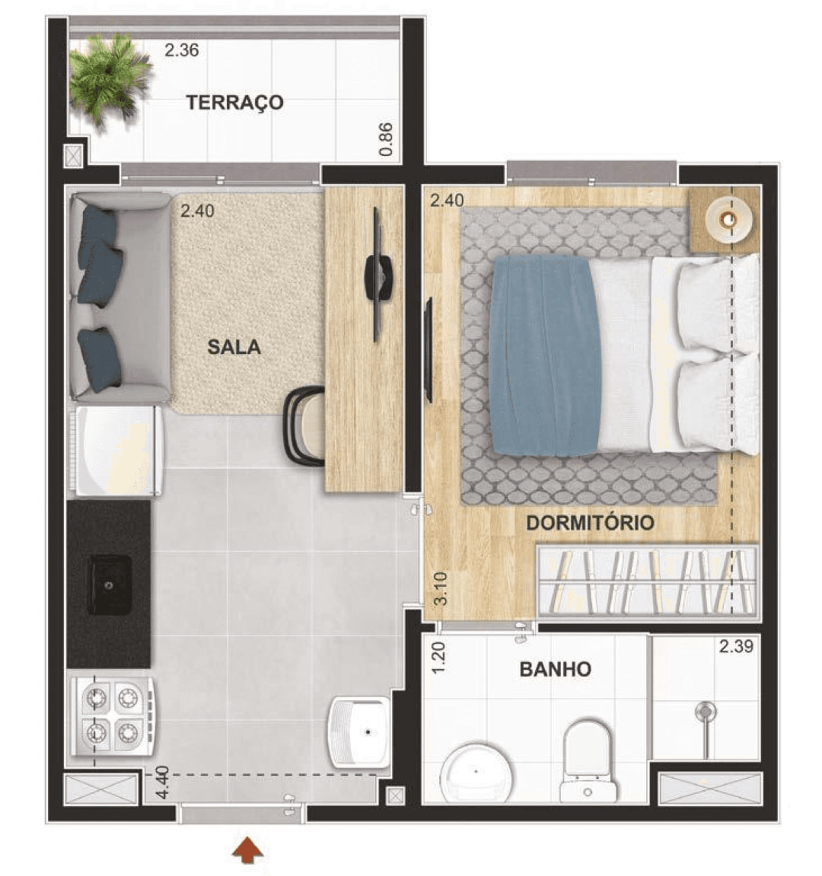 Planta 2 — Cidade Parque Guarapiranga Condomínio Atlântica