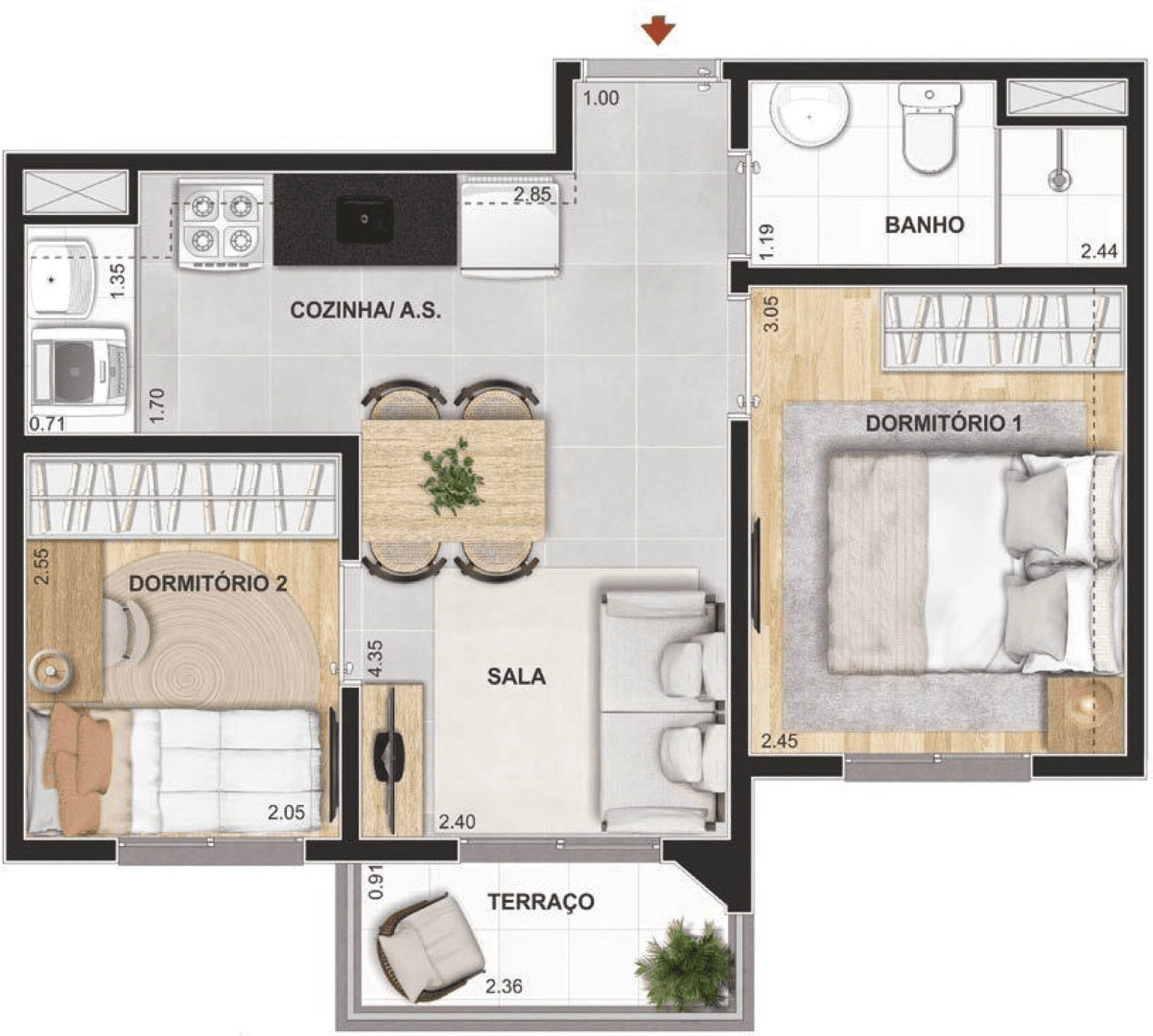 Planta 5 — Cidade Parque Guarapiranga Condomínio Atlântica